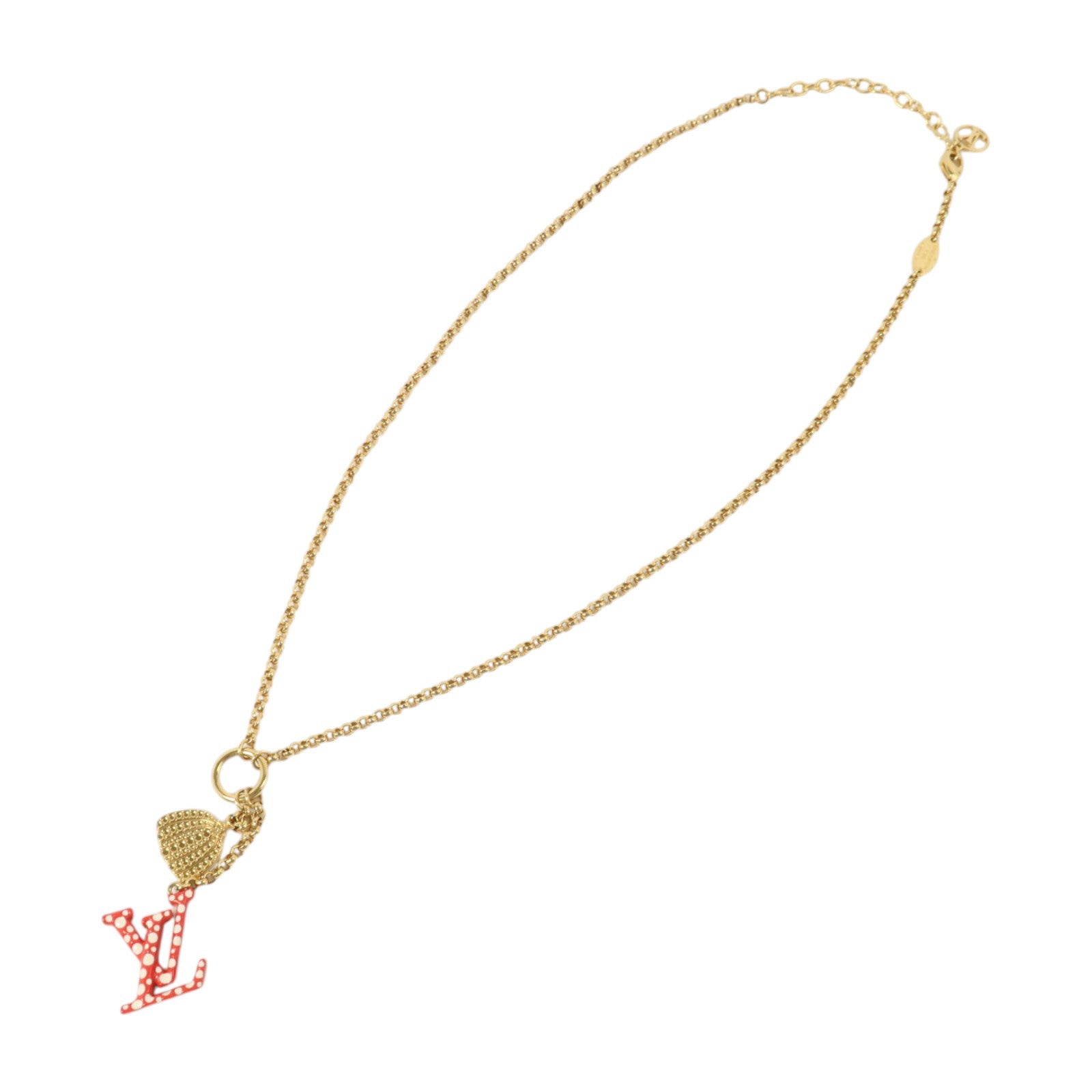 LOUIS VUITTON PVC/金屬LV x YK Infinity Dots Necklace項鏈
