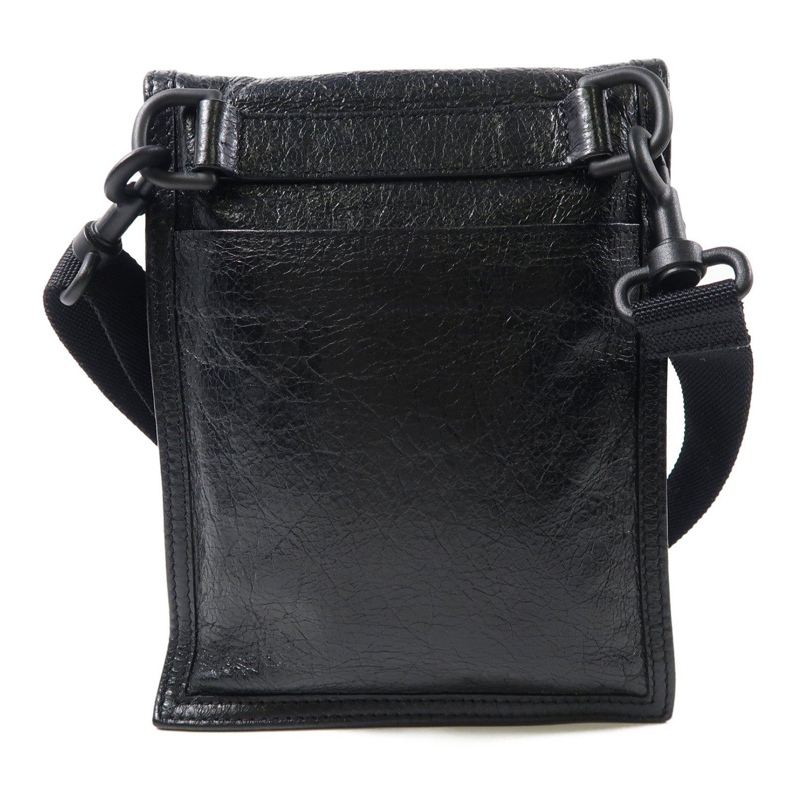 BALENCIAGA 牛皮皮革Shoulder Bag肩背袋黑色