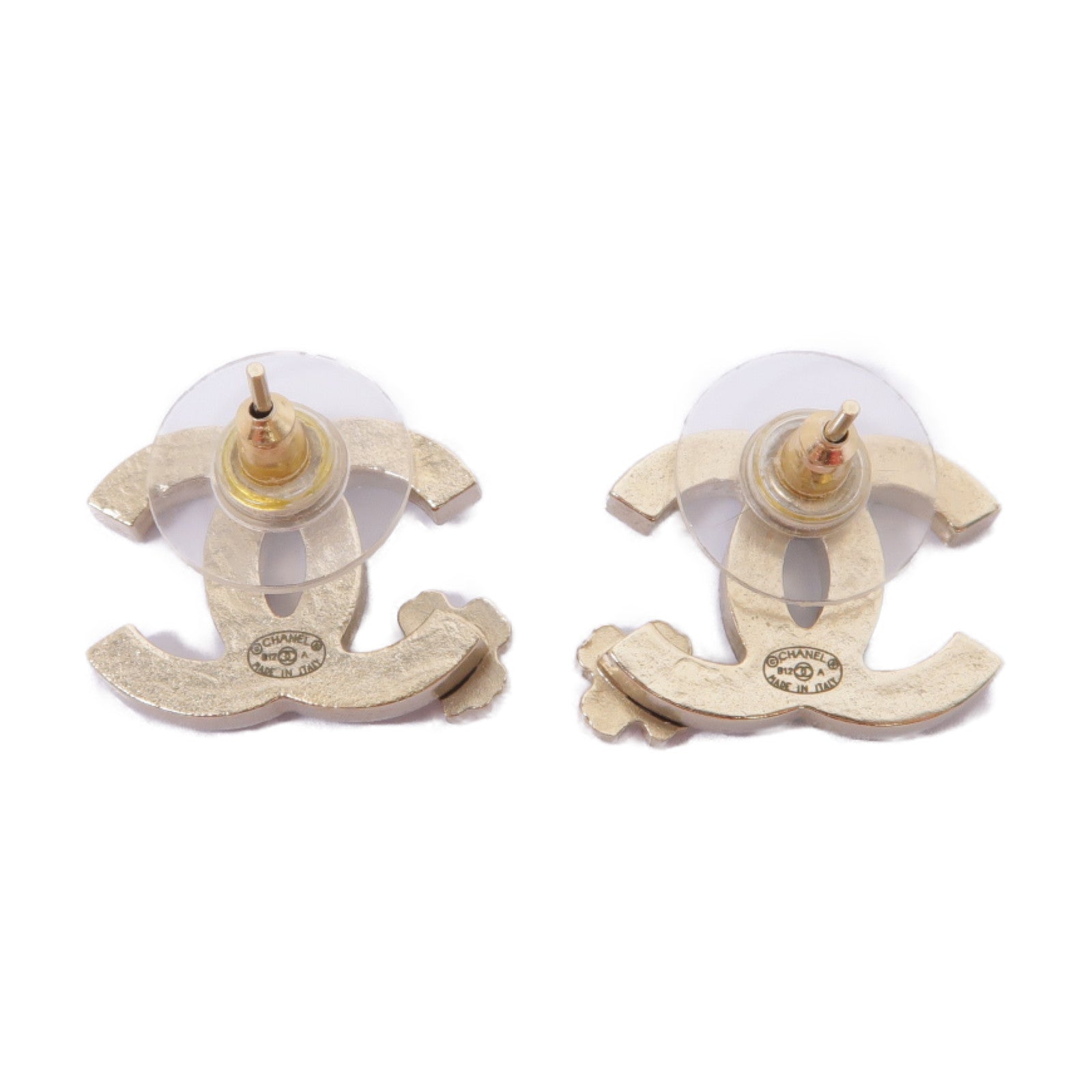 CHANEL PVC/金屬Earrings耳環黑色