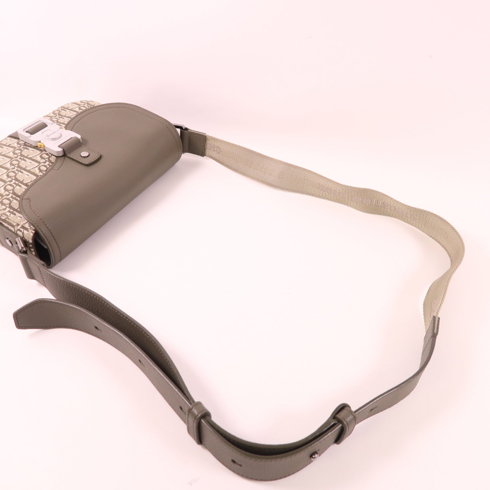 Dior 帆布Dior Oblique Shoulder Bag銀扣肩背袋