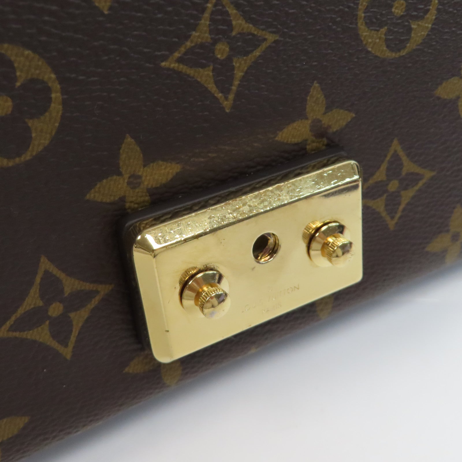 LOUIS VUITTON Monogram Marceau金扣鏈帶肩背袋啡色