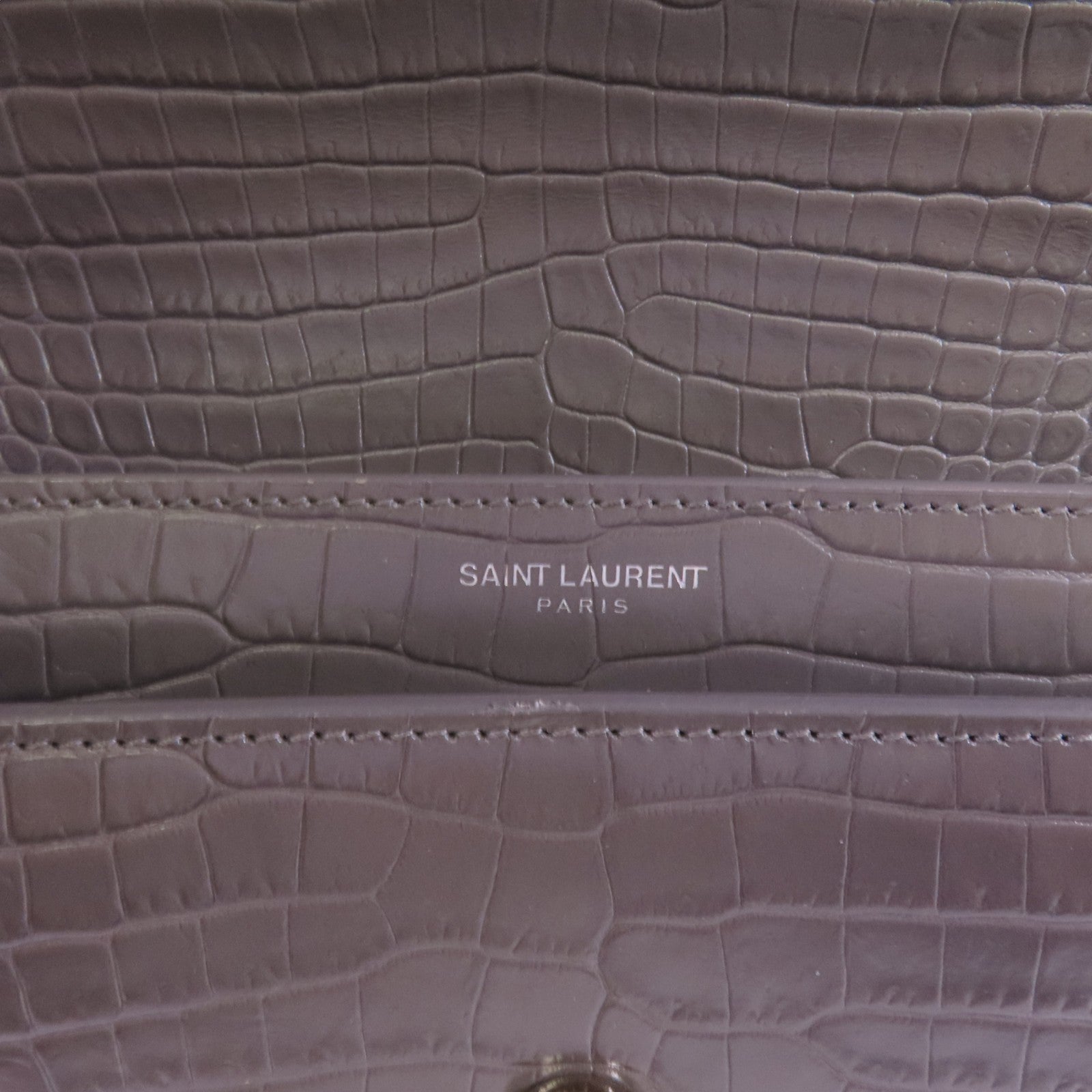 YVES SAINT LAURENT 牛皮皮革Sunset Medium銀扣鏈帶肩背袋