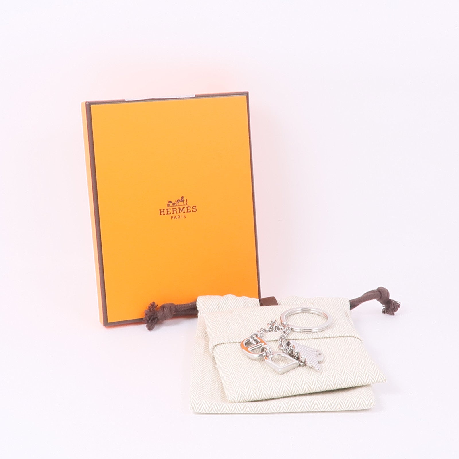 HERMES 【激減優惠】不鏽鋼Bon Voyage Key Ring鑰匙圈