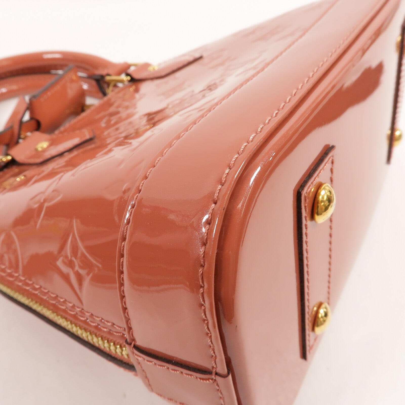 LOUIS VUITTON Vernis Alma BB金扣手挽肩背兩用袋