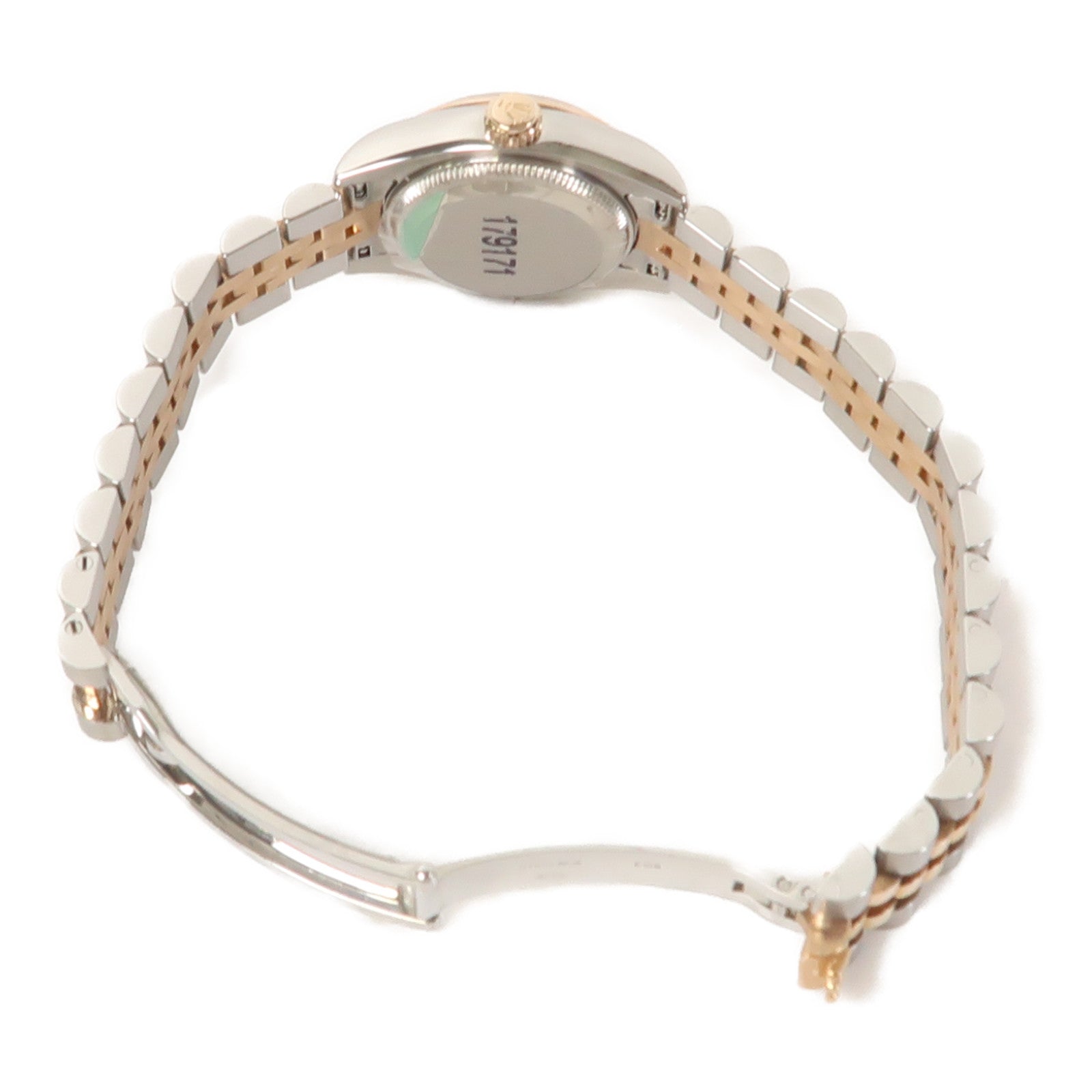 ROLEX 18K玫瑰金/不鏽鋼 Datejust自動機芯手錶白色