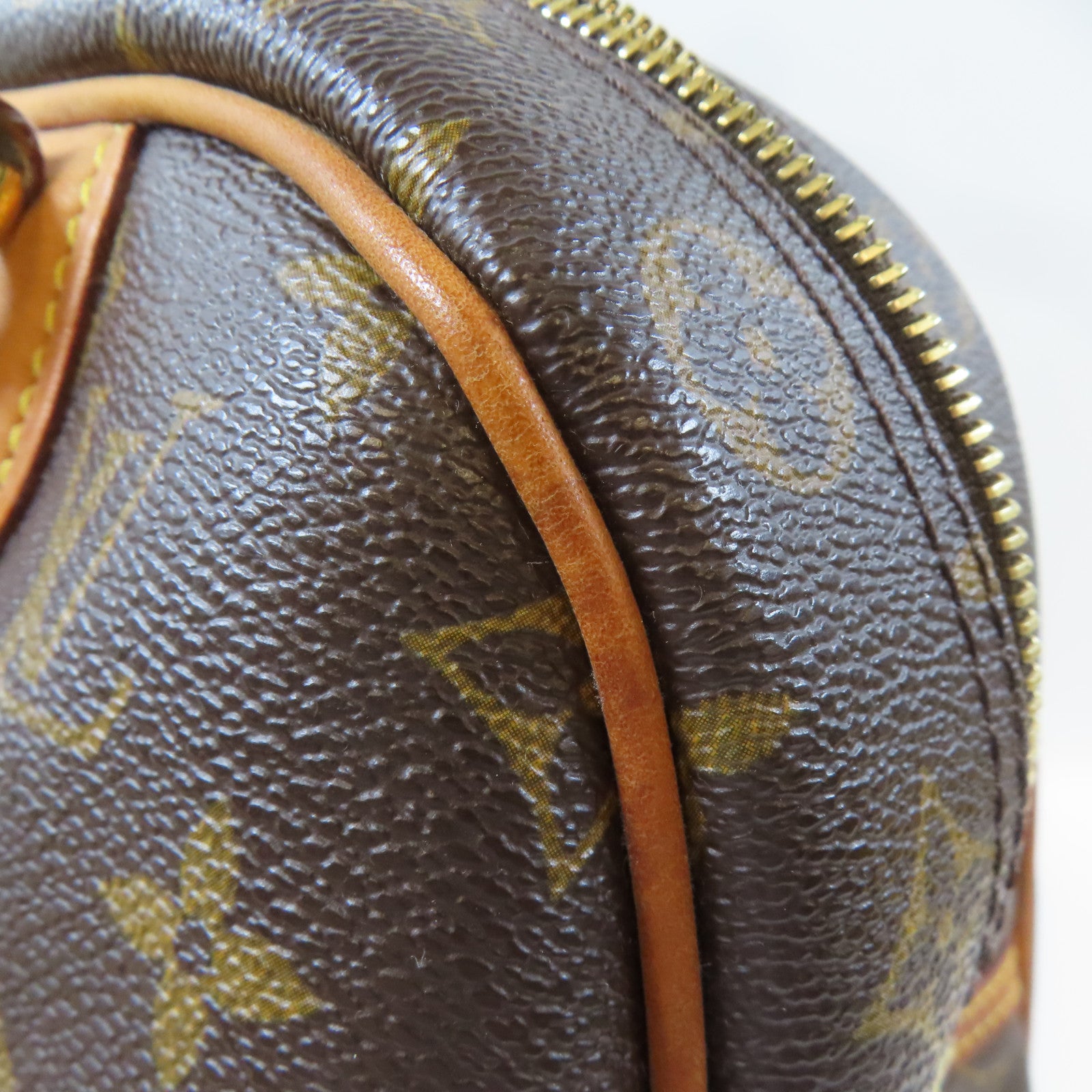 LOUIS VUITTON Monogram Montorgueil GM金扣肩背袋啡色