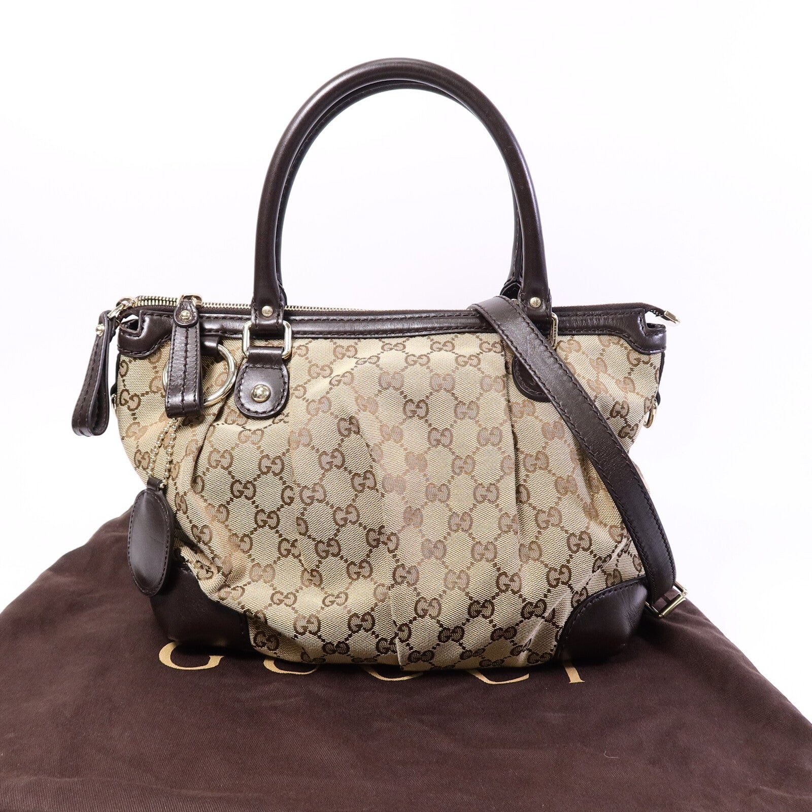 GUCCI 帆布2 Way Shoulder Bag手挽肩背兩用袋