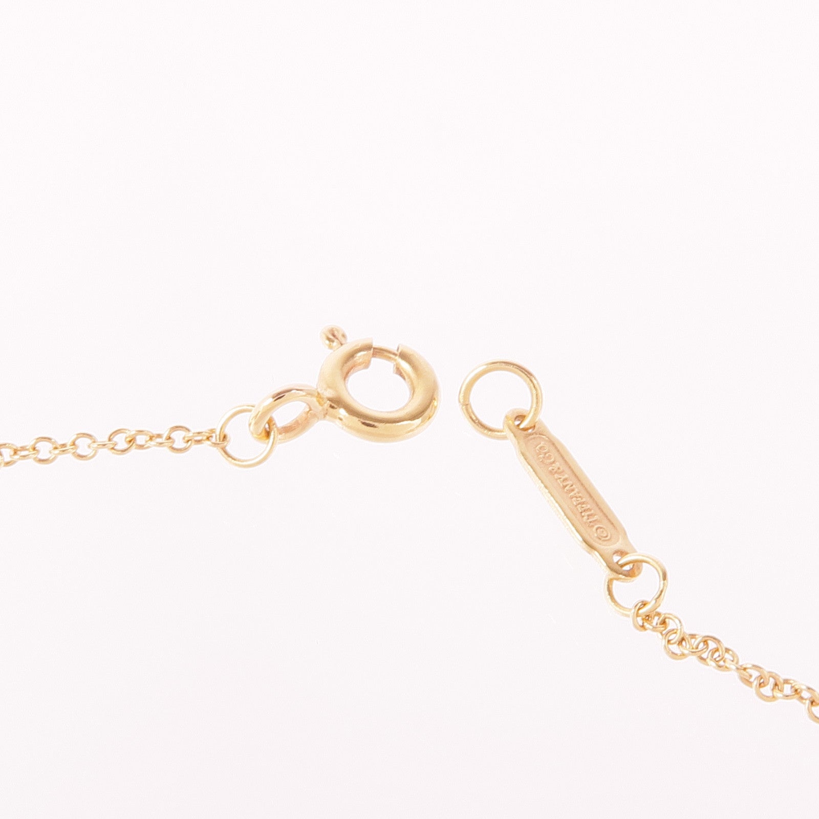 TIFFANY＆CO 18K玫瑰金Lock Necklace鑽石項鍊