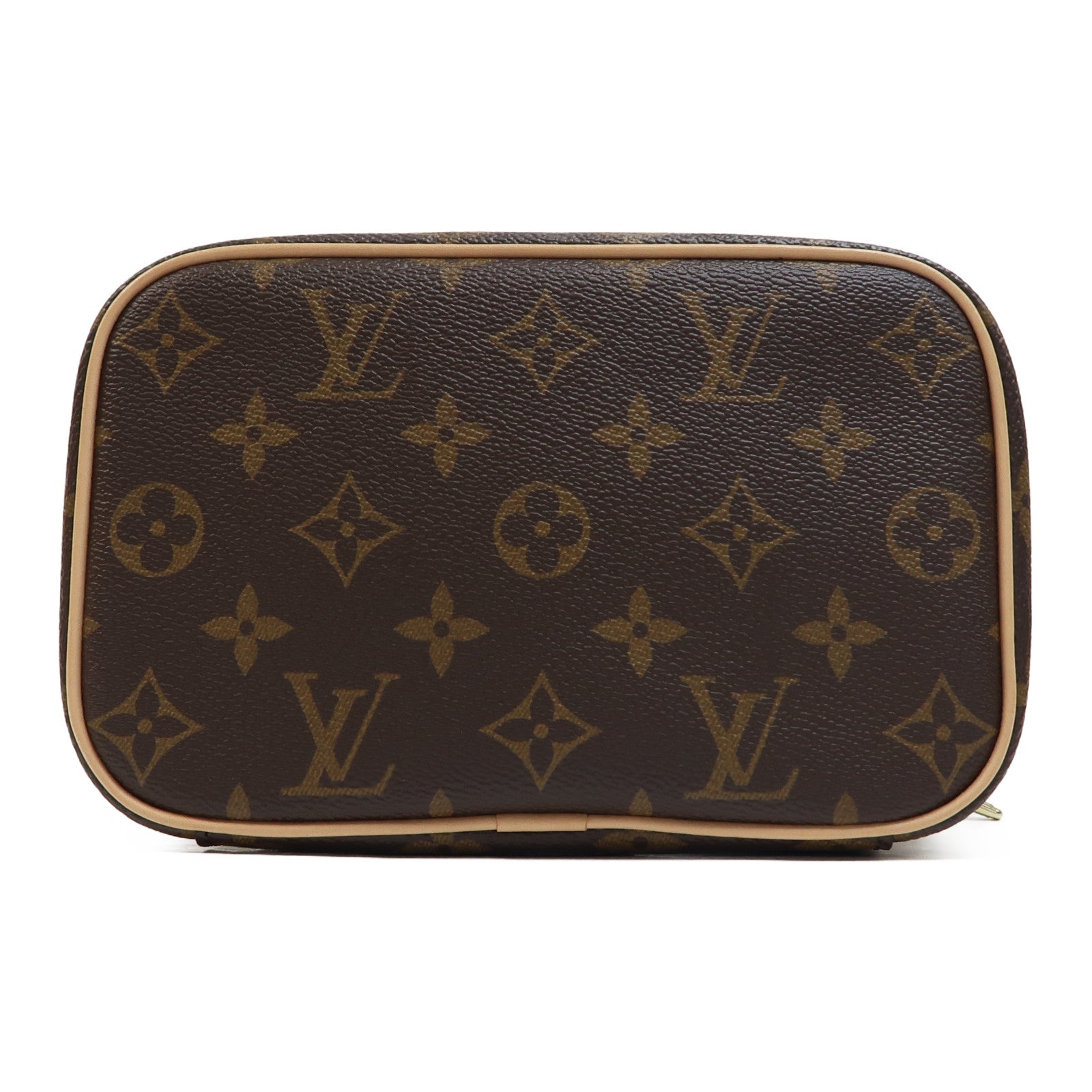 LOUIS VUITTON Monogram Nice Mini金扣手挽袋啡色