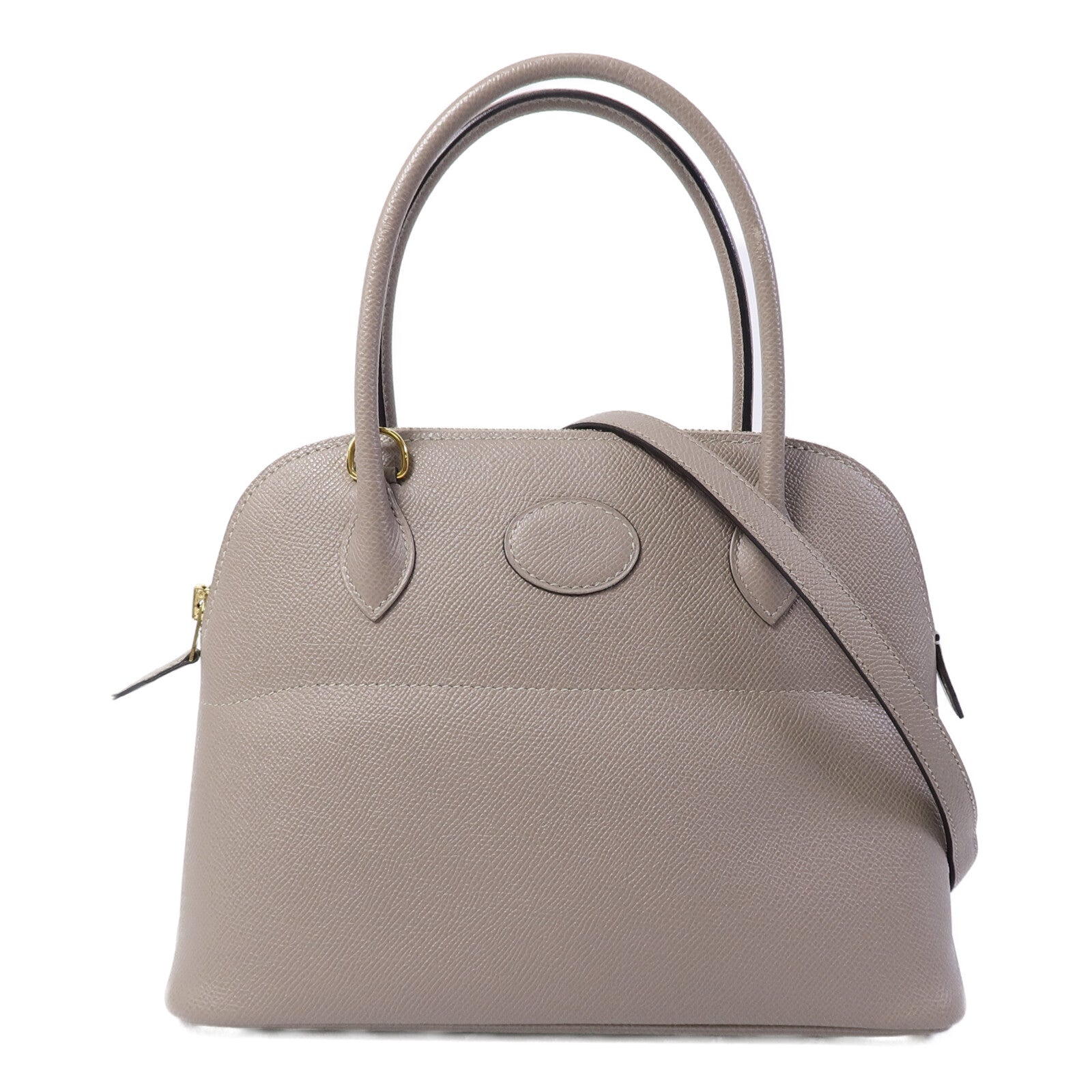 HERMES Epsom皮革Bolide 27手挽肩背兩用袋Gris Tourterelle