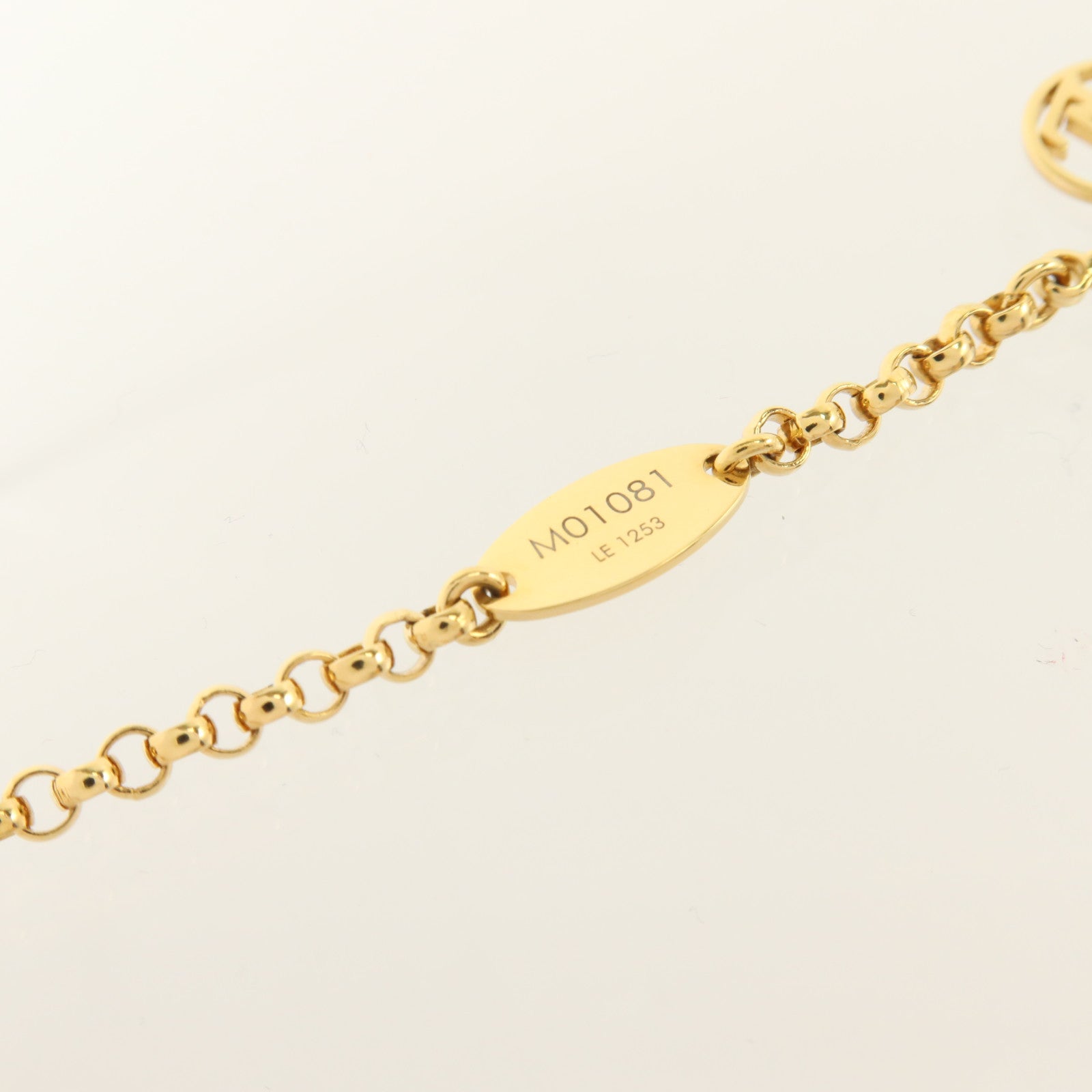 LOUIS VUITTON PVC/金屬LV x YK Infinity Dots Necklace項鏈