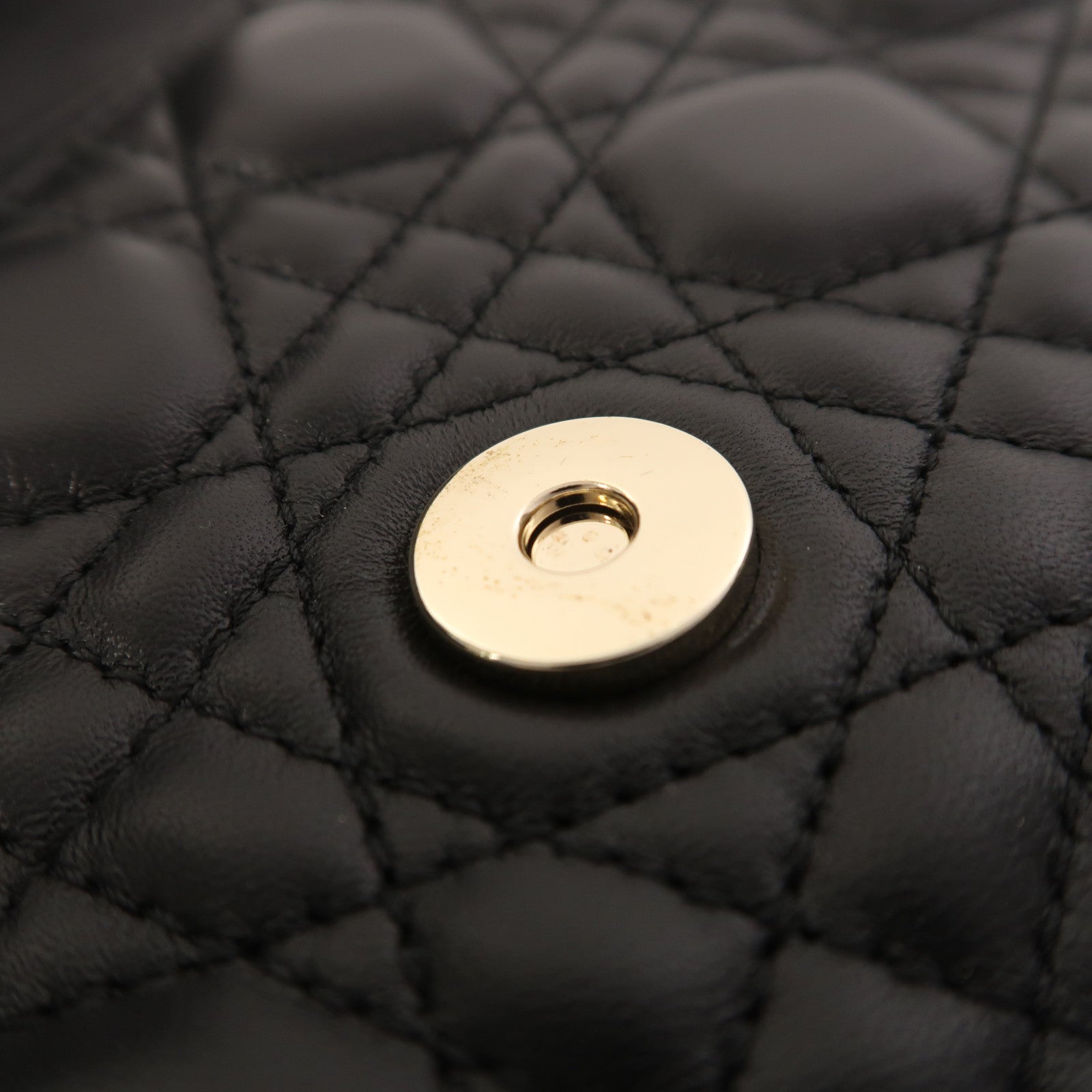 Dior 羊皮皮革My Dior Top Handle Bag金扣手挽肩背兩用袋