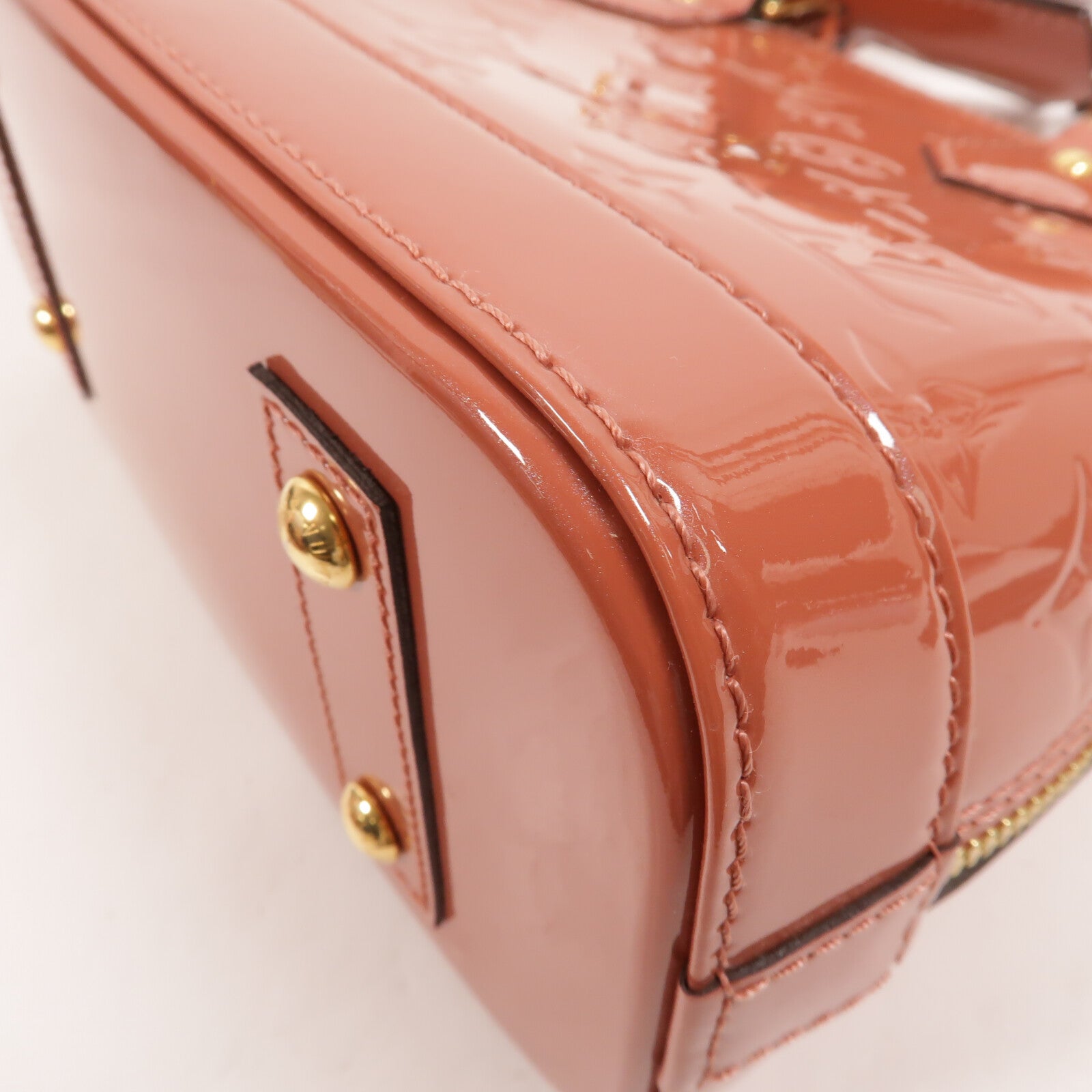 LOUIS VUITTON Vernis Alma BB金扣手挽肩背兩用袋