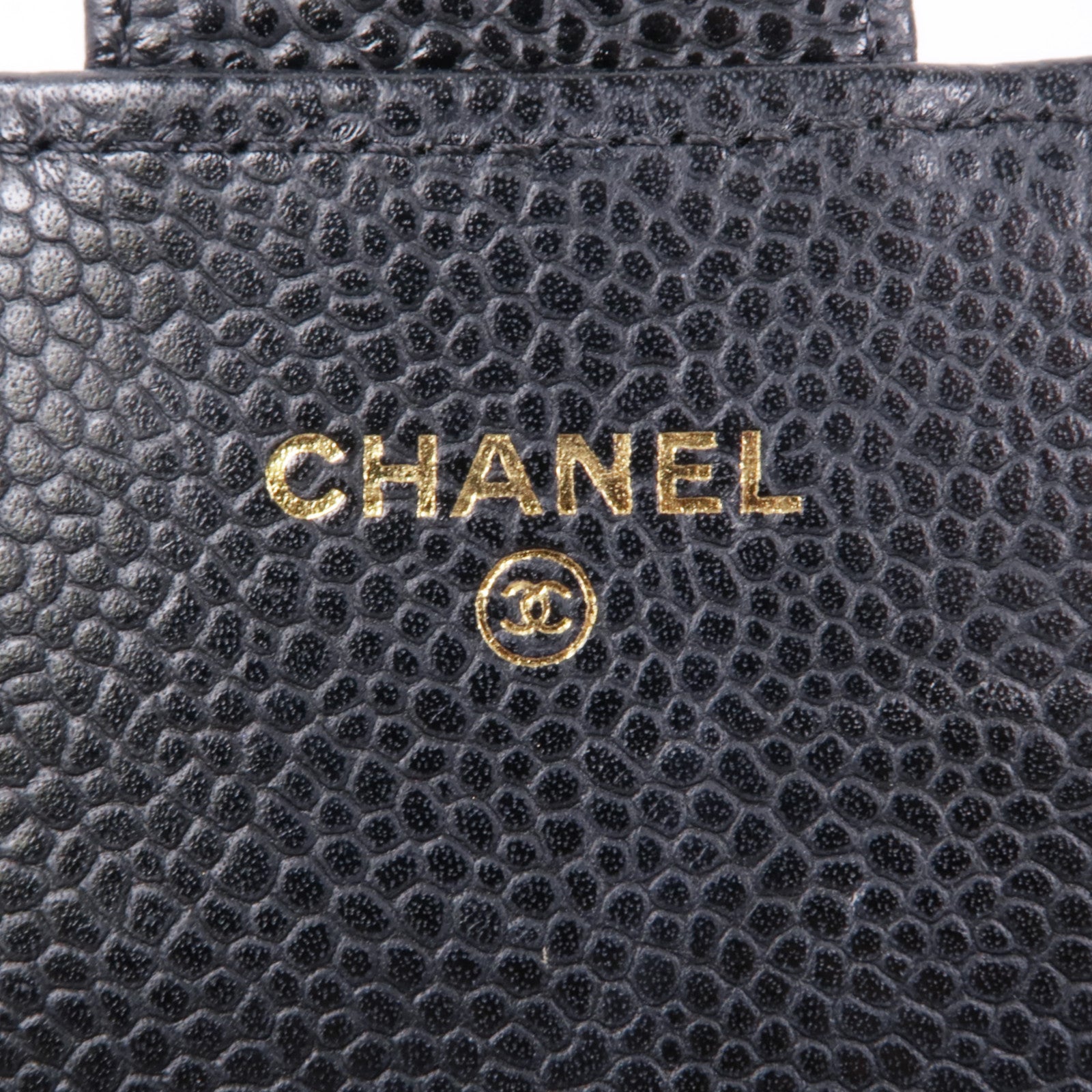 CHANEL 牛皮皮革Long Wallet金扣長錢包