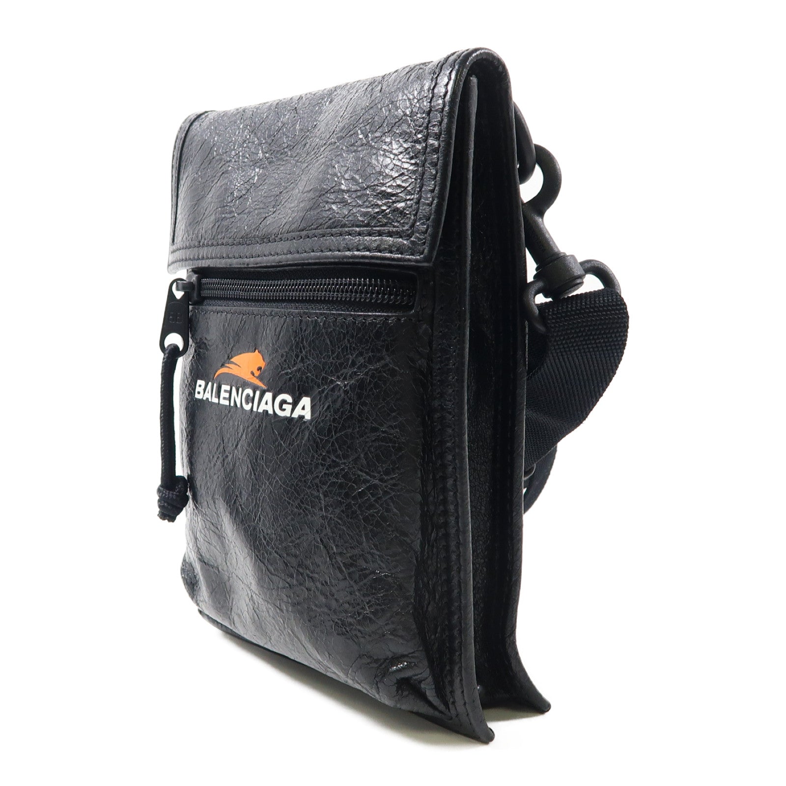 BALENCIAGA 牛皮皮革Shoulder Bag肩背袋黑色