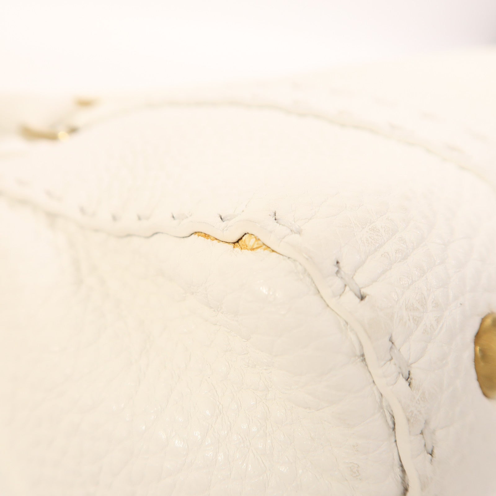 FENDI 牛皮皮革Selleria Linda Bag金扣手挽袋