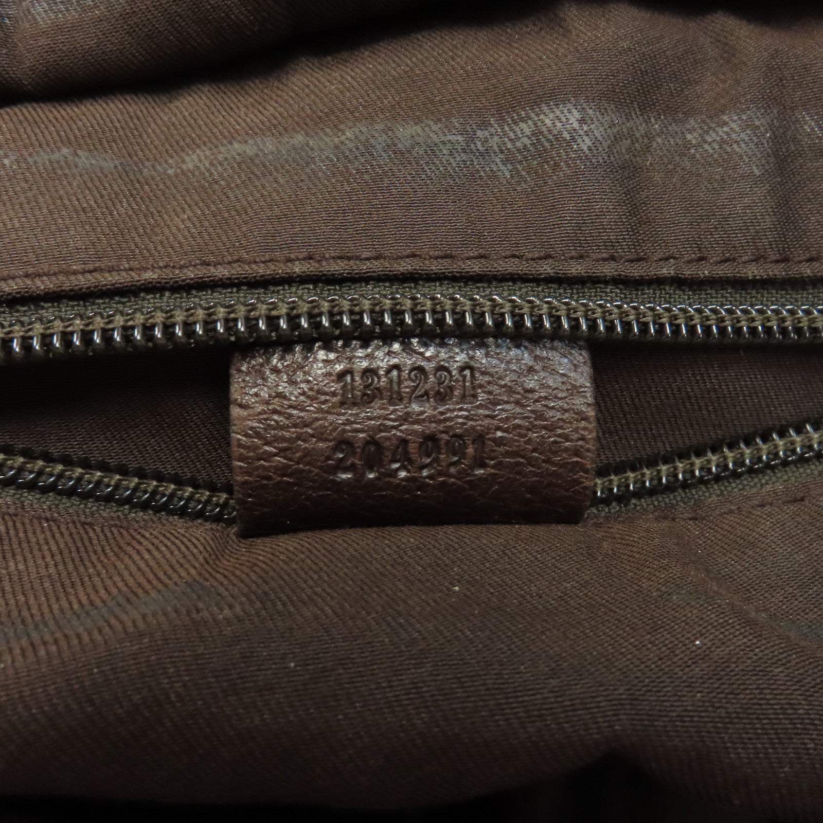 GUCCI 帆布Tote Bag銀扣手挽袋啡色