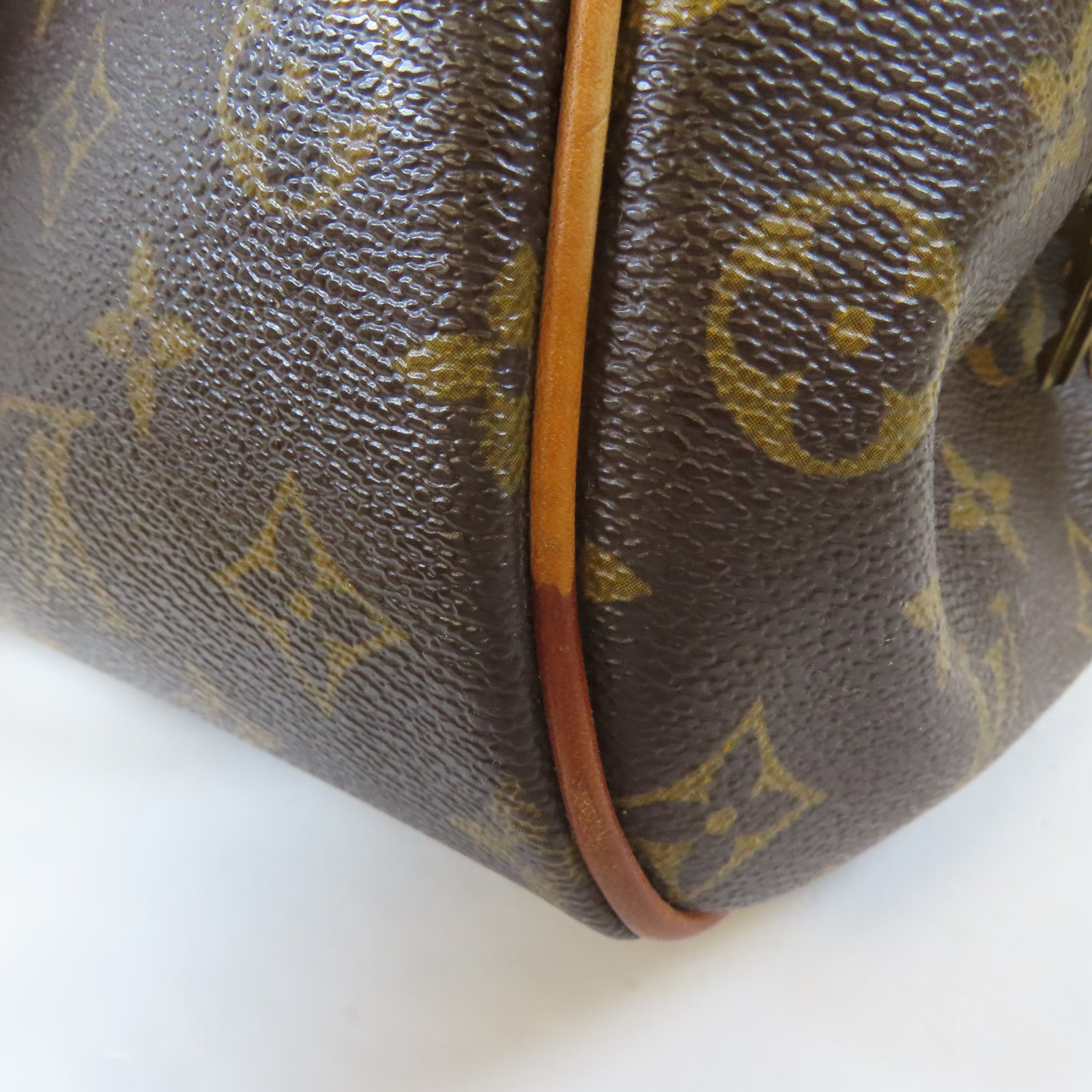 LOUIS VUITTON Monogram Montorgueil GM金扣肩背袋啡色