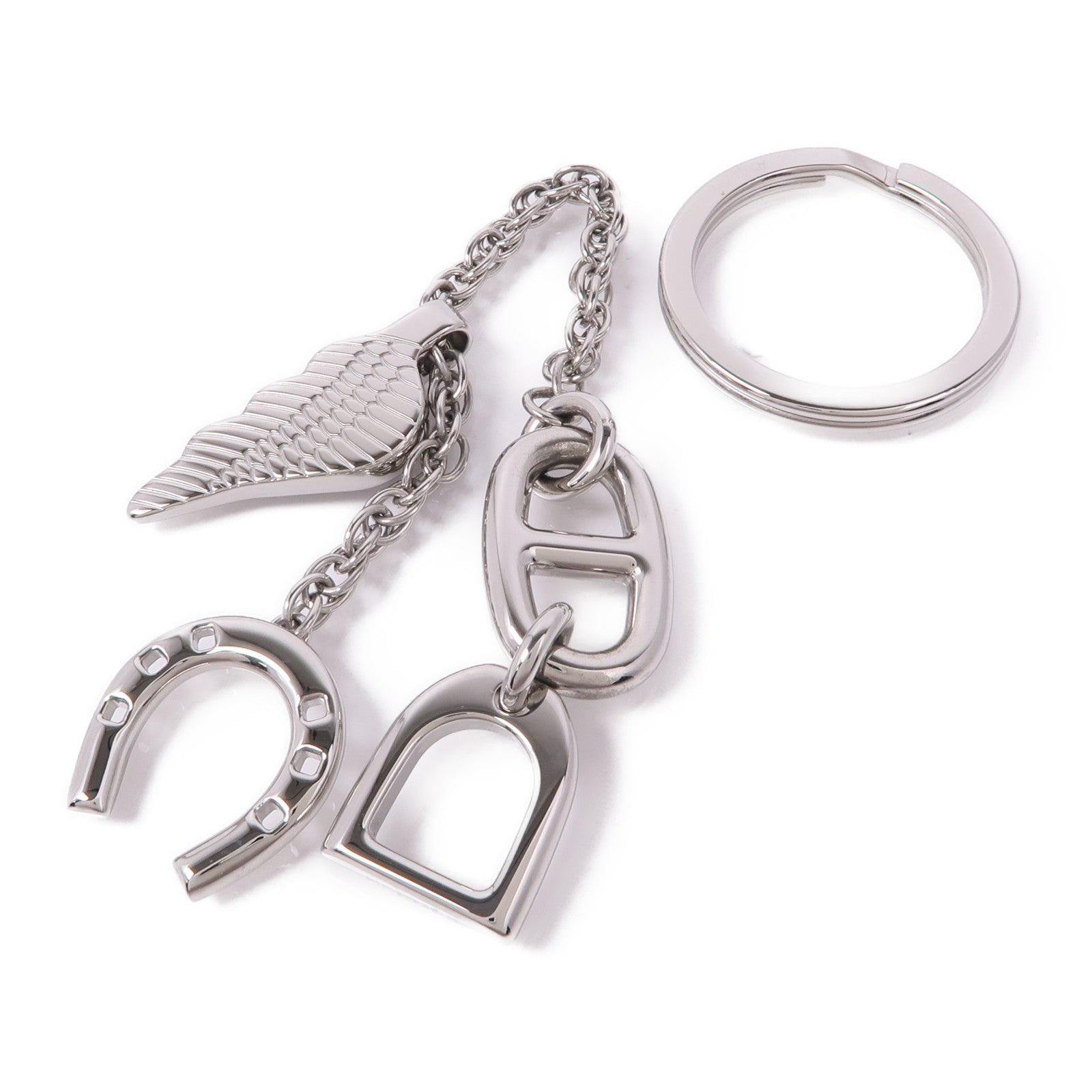HERMES 【激減優惠】不鏽鋼Bon Voyage Key Ring鑰匙圈
