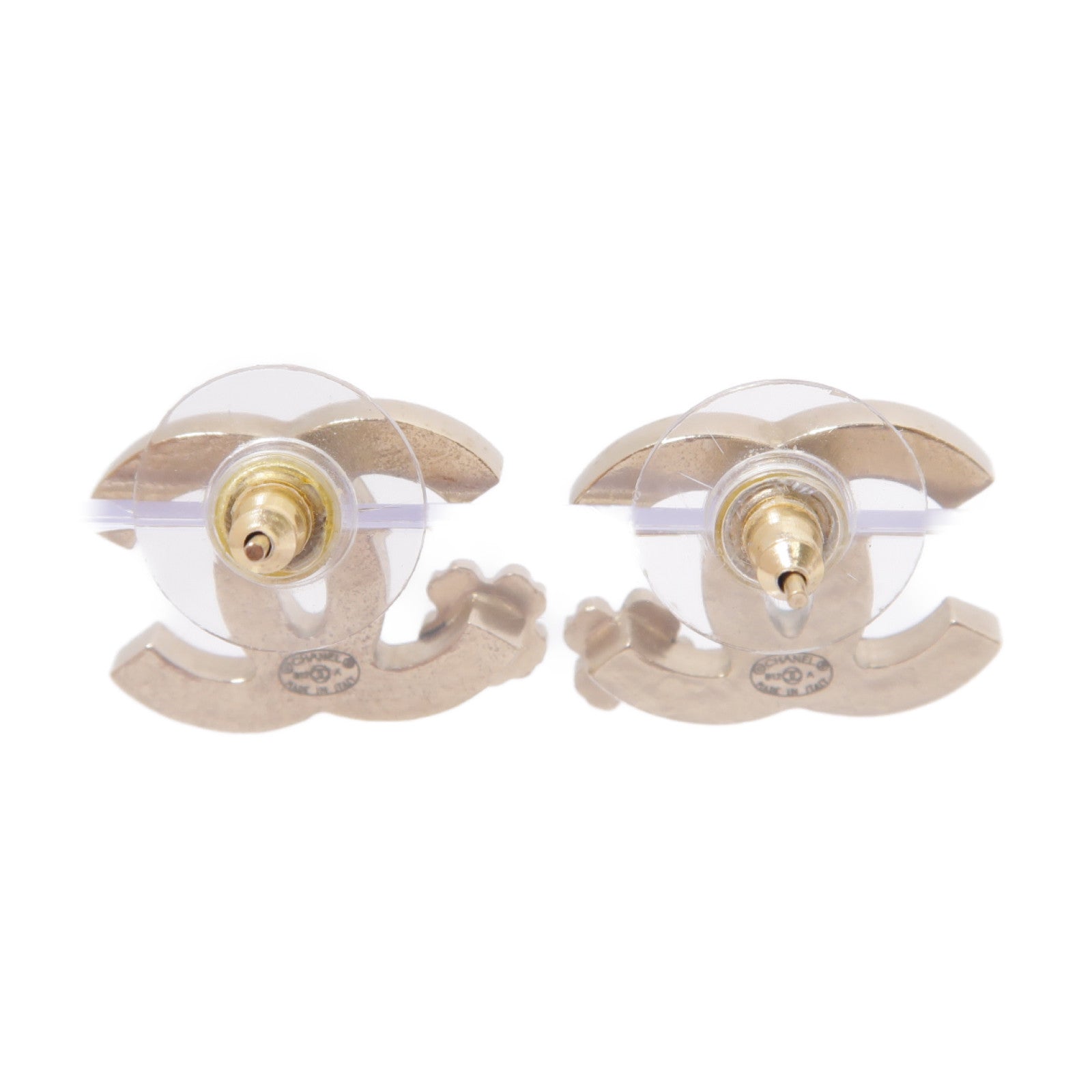 CHANEL PVC/金屬Earrings耳環黑色