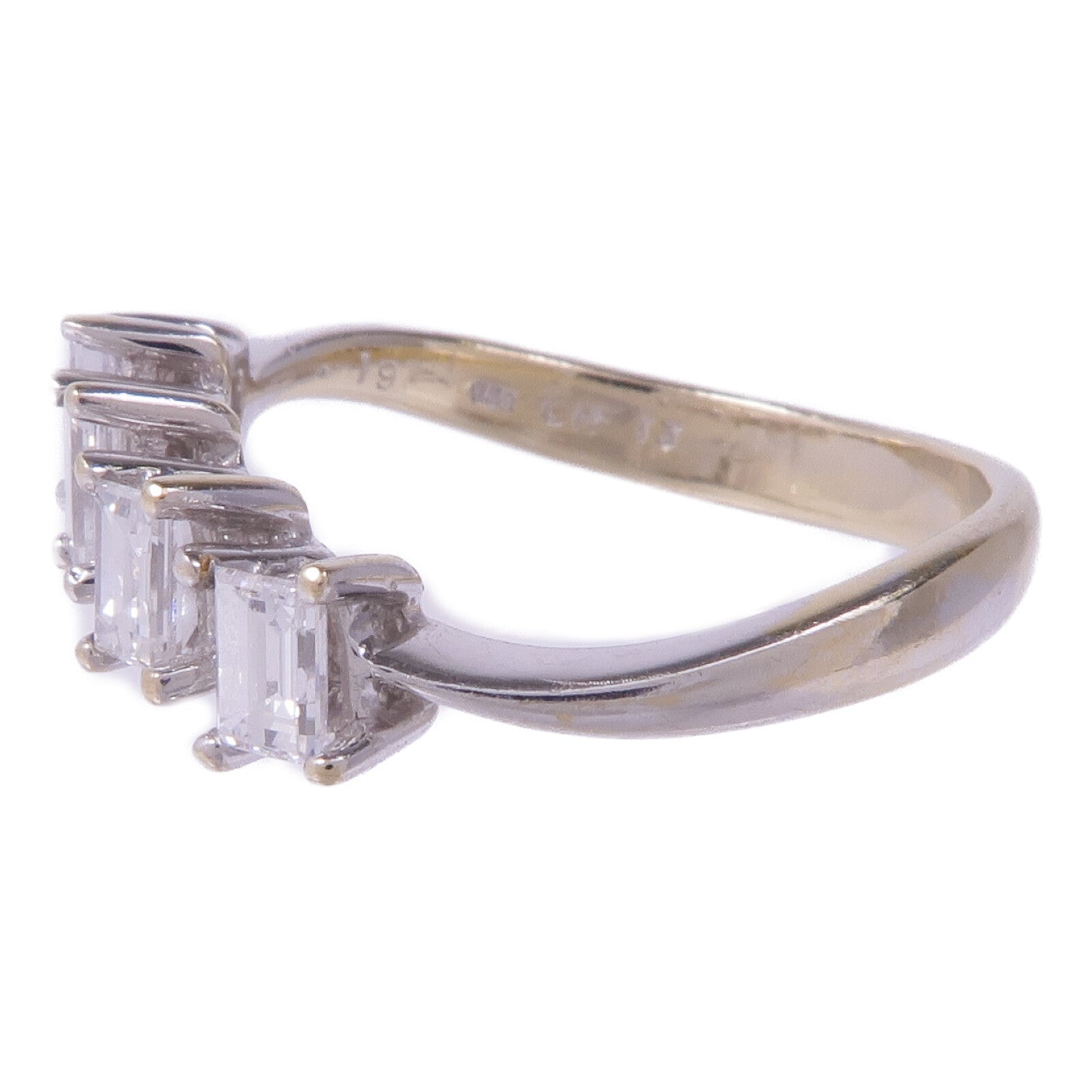 JEWELRY 【激減優惠】18K白金Diamond Ring鑽石戒指US#5
