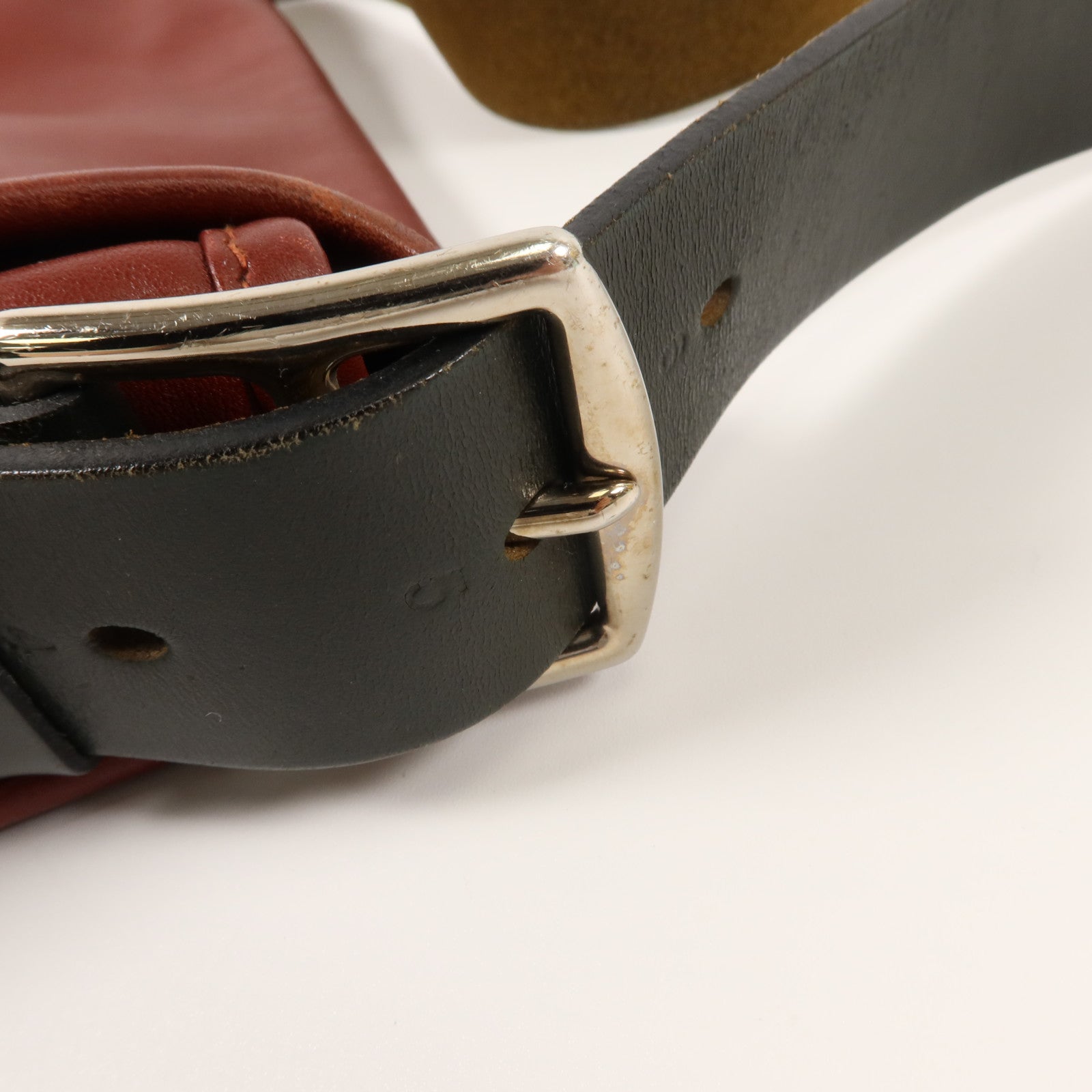 HERMES Swift皮革Barda 30肩背袋Noir