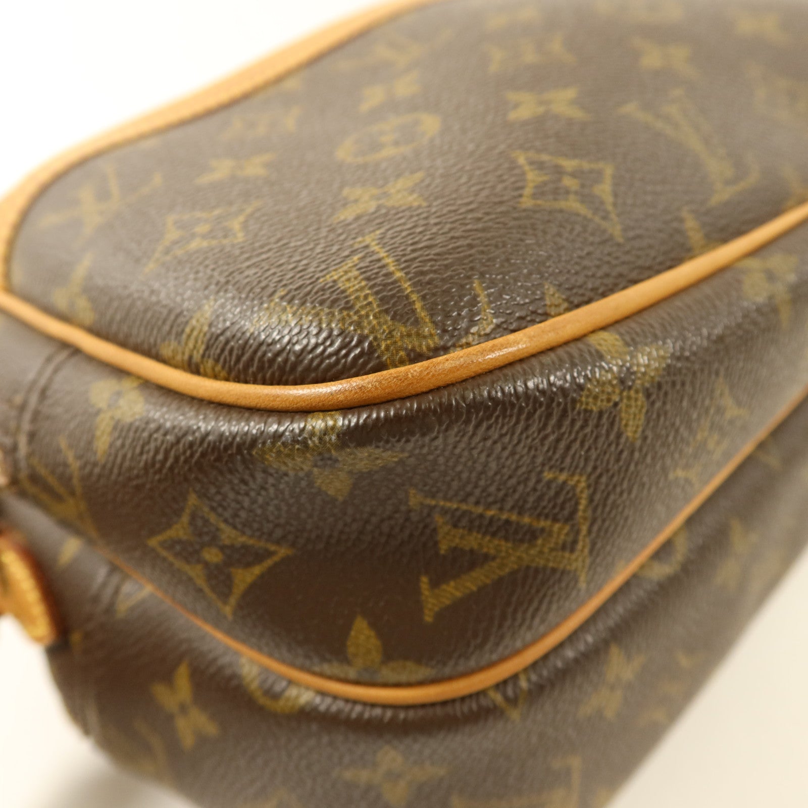 LOUIS VUITTON Monogram Reporter PM金扣肩背袋