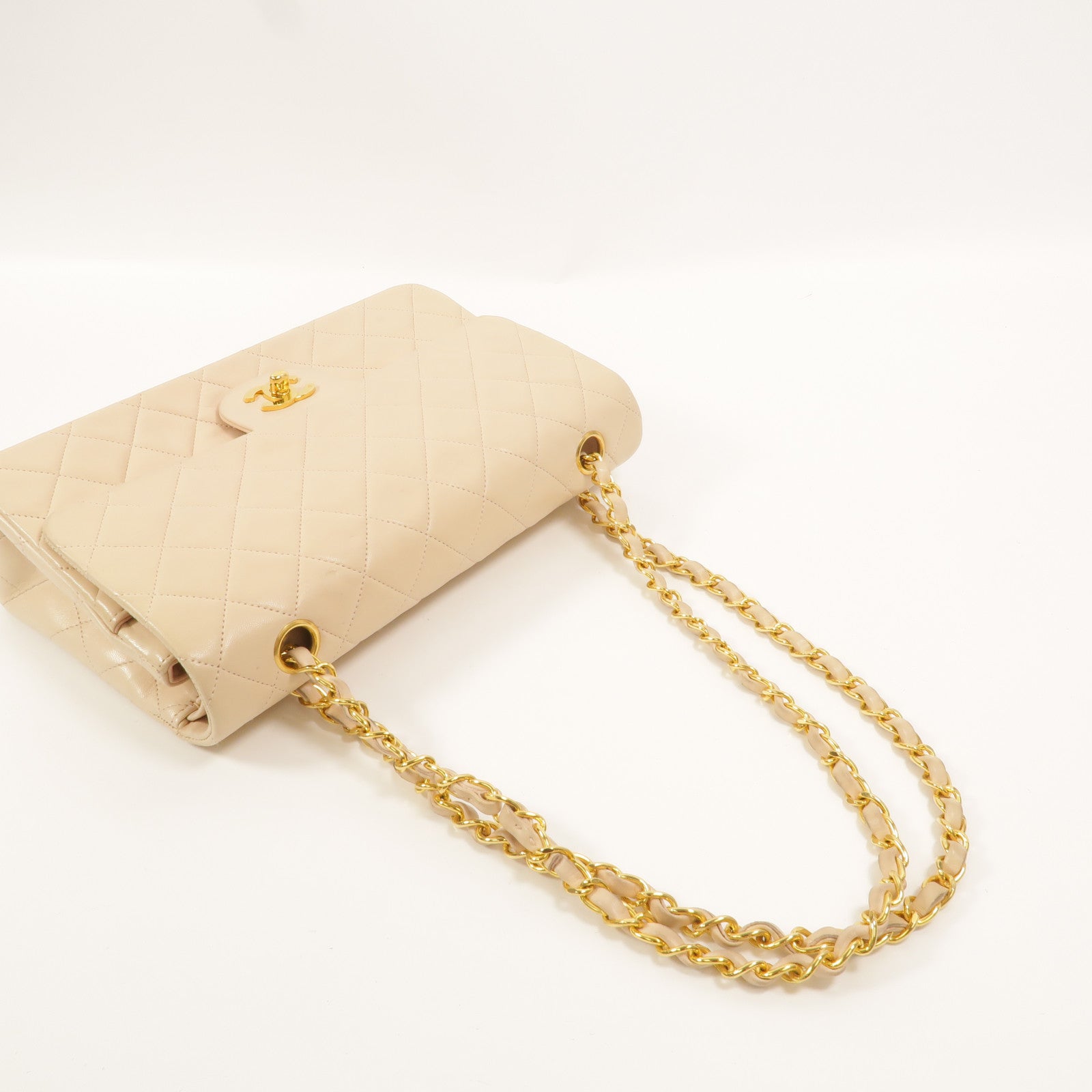 CHANEL 羊皮皮革Vintage Classic 25鏈帶肩背袋