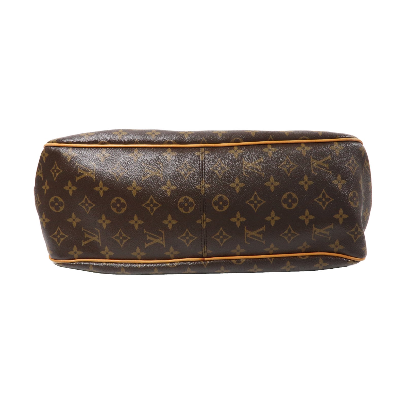 LOUIS VUITTON Monogram Delightful MM金扣肩背袋啡色