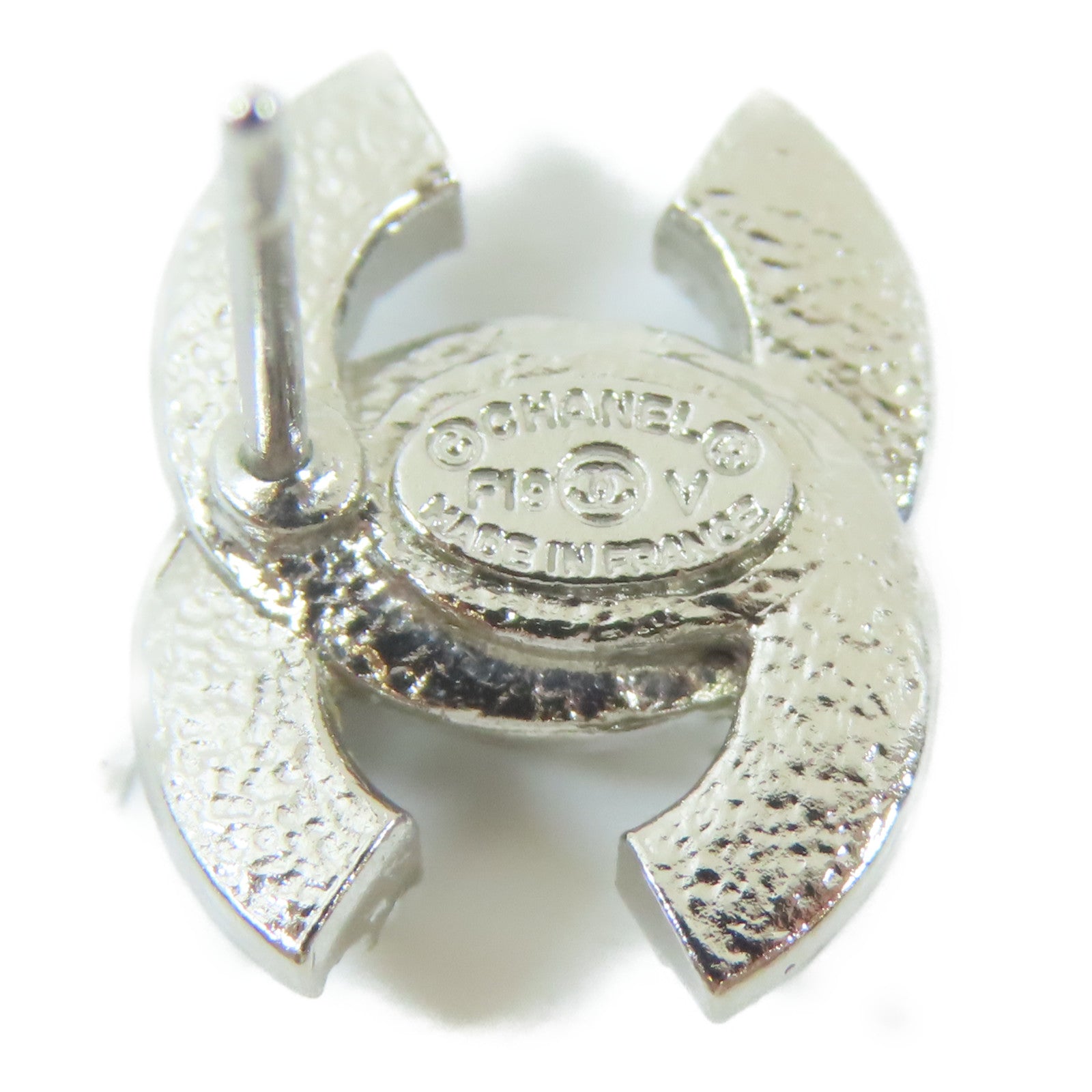 CHANEL 金屬Earrings耳環銀色