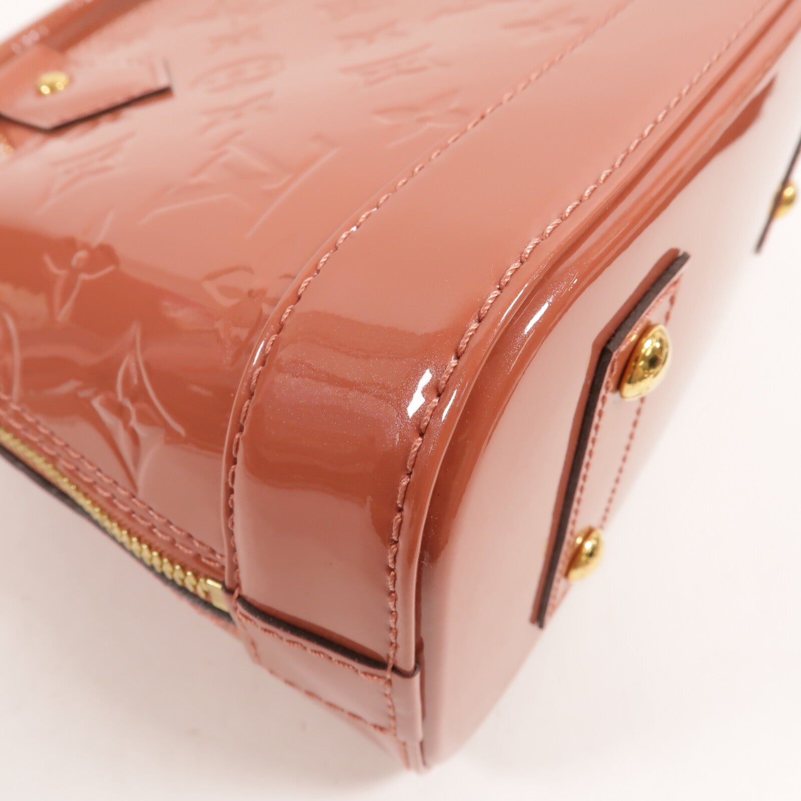 LOUIS VUITTON Vernis Alma BB金扣手挽肩背兩用袋