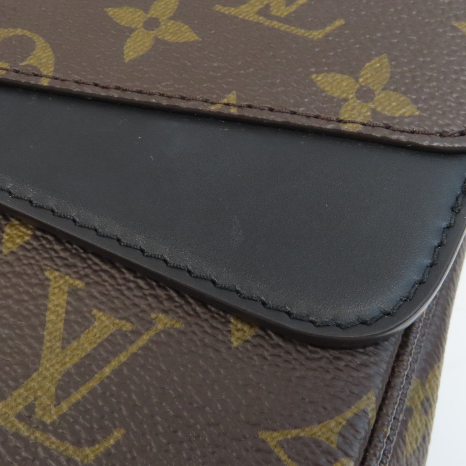 LOUIS VUITTON Monogram Marceau金扣鏈帶肩背袋啡色