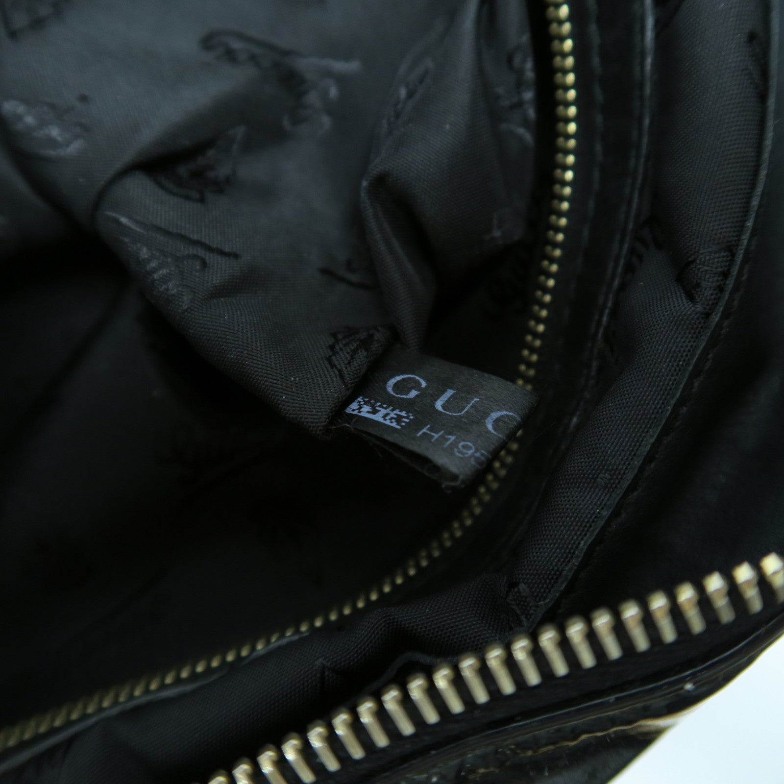 GUCCI 【激減優惠】漆皮皮革Hysteria Handbag金扣手挽袋黑色