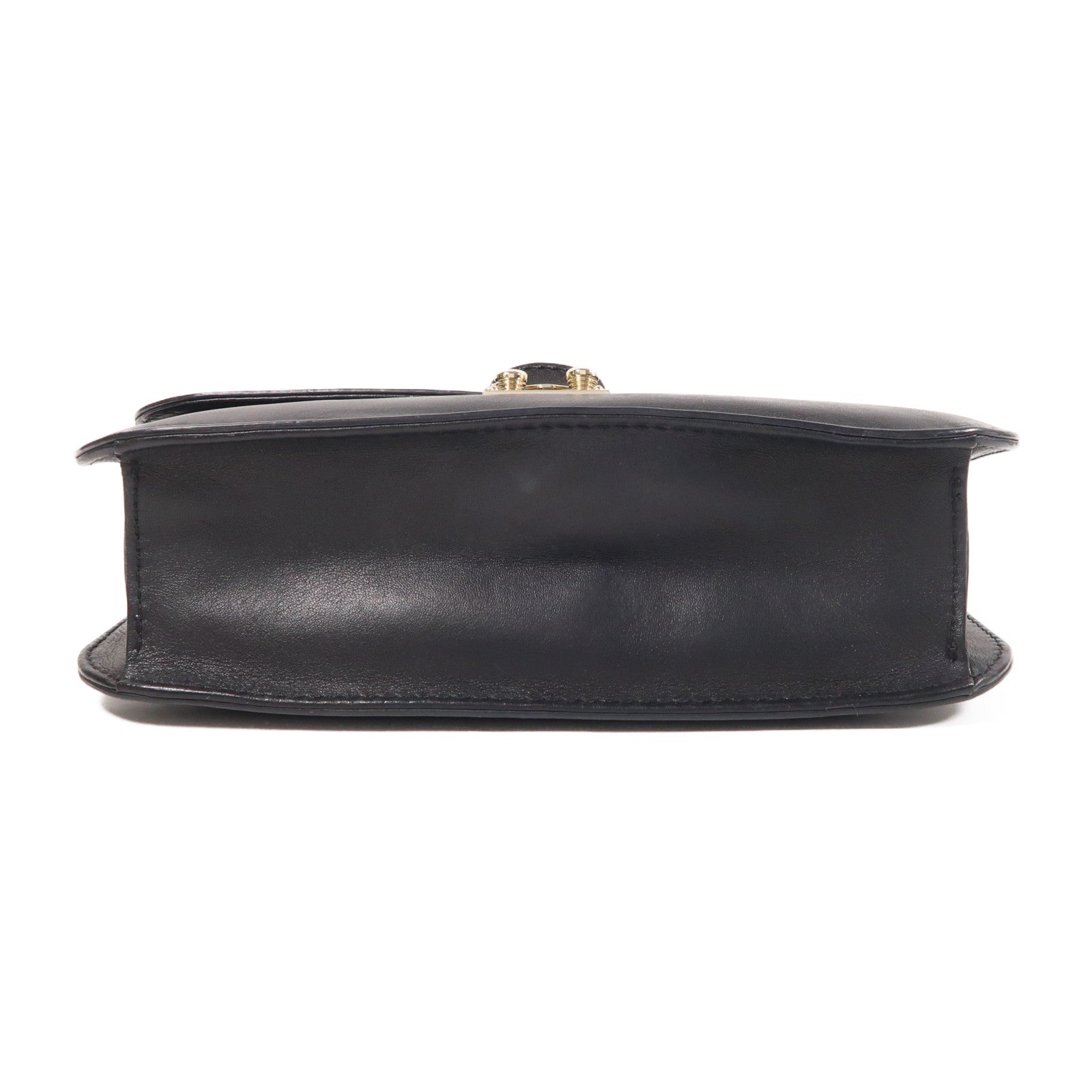 Valentino 牛皮皮革Chain Shoulder金扣鏈帶肩背袋