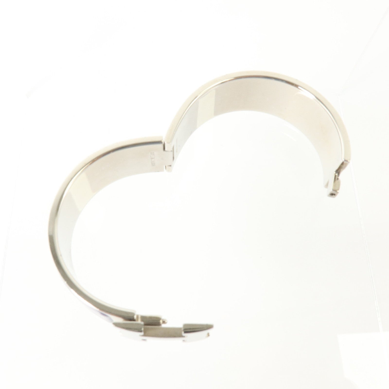 HERMES 金屬/琺瑯Clic-Clac H Bracelet銀扣手鏈