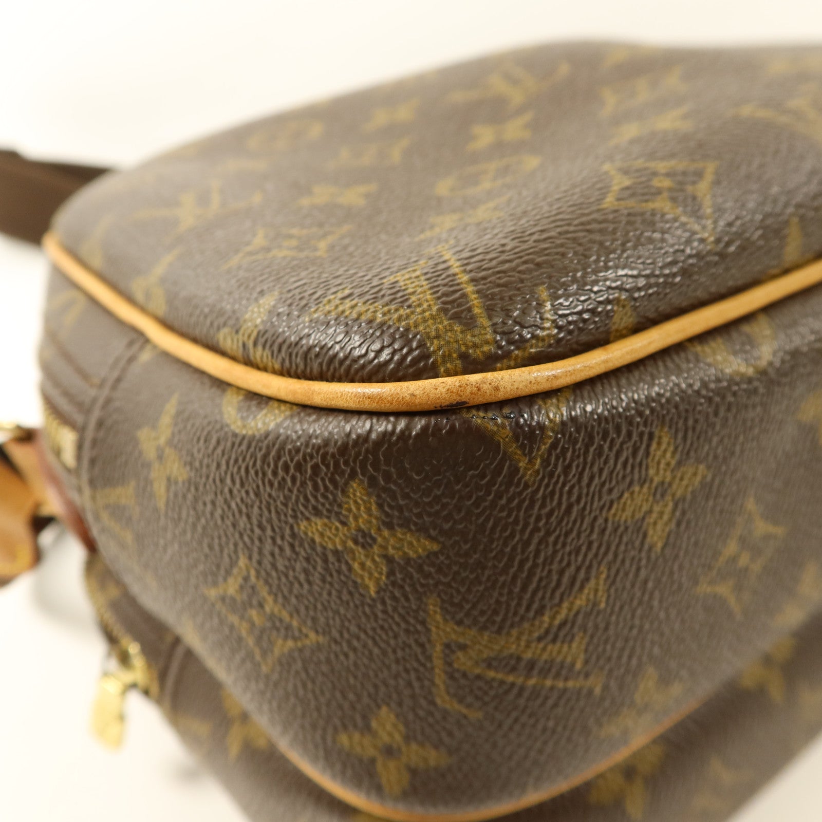 LOUIS VUITTON Monogram Reporter PM金扣肩背袋