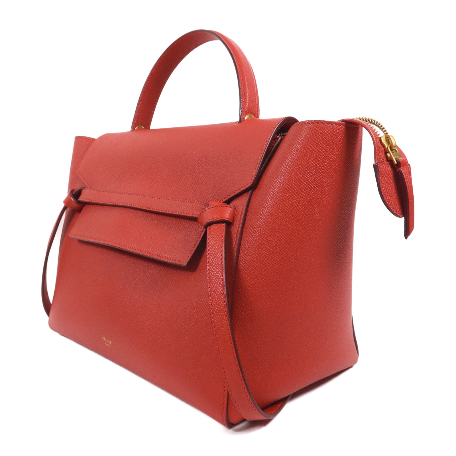 CELINE 牛皮皮革Micro Belt Bag金扣手挽肩背兩用袋