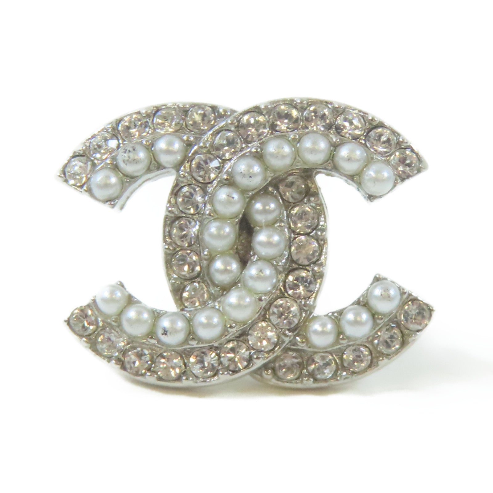CHANEL 金屬Earrings耳環銀色