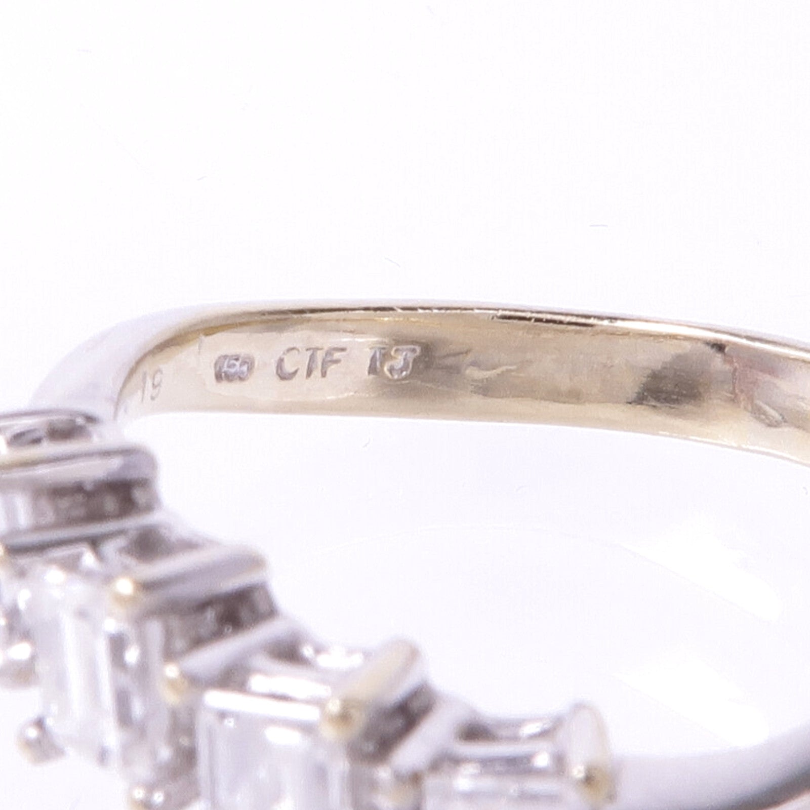 JEWELRY 【激減優惠】18K白金Diamond Ring鑽石戒指US#5