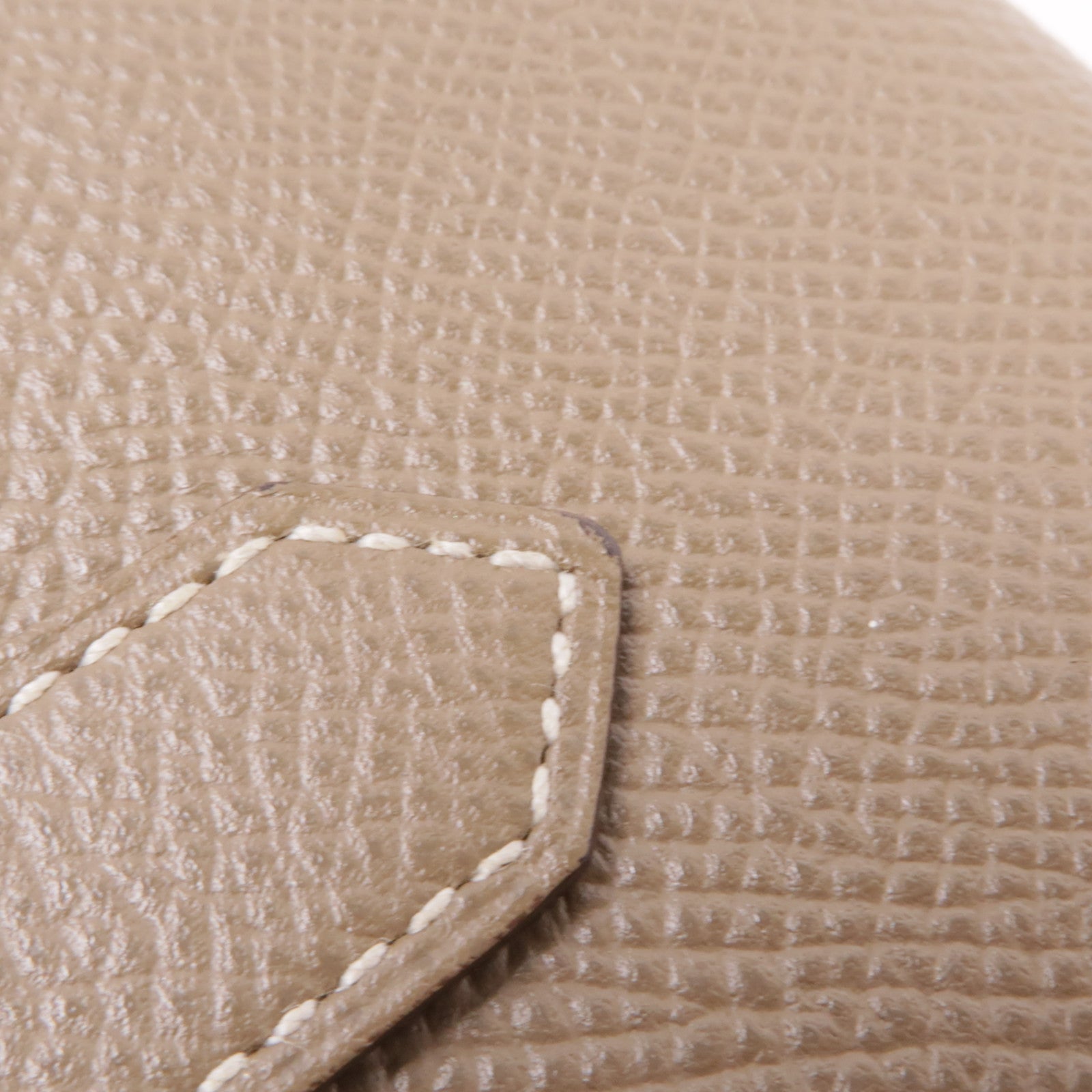 HERMES Epsom皮革Bearn Long Wallet銀扣長錢包Etoupe