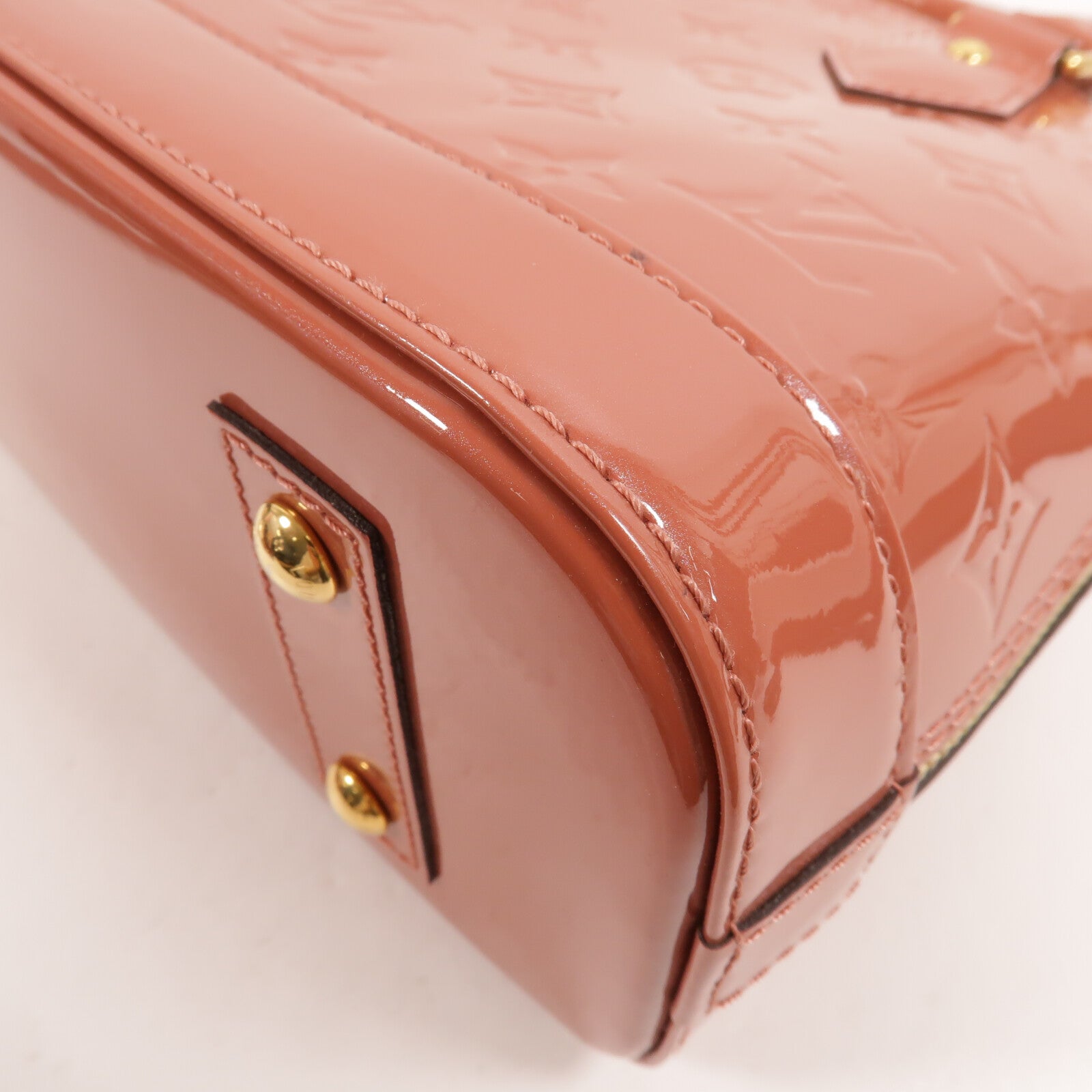LOUIS VUITTON Vernis Alma BB金扣手挽肩背兩用袋