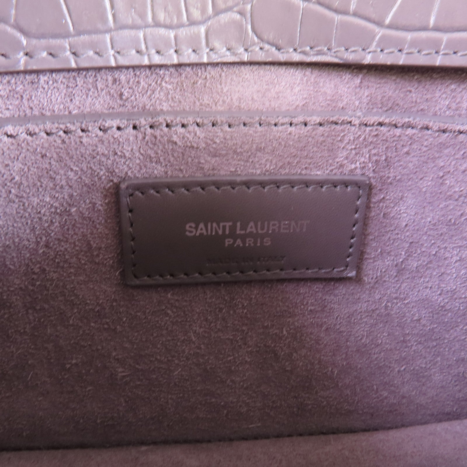 YVES SAINT LAURENT 牛皮皮革Sunset Medium銀扣鏈帶肩背袋