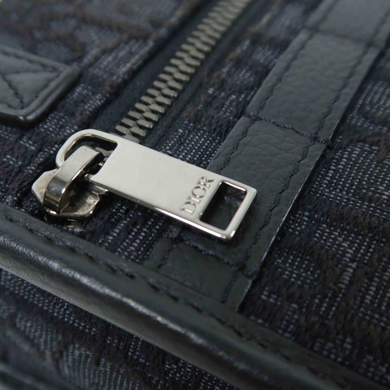 Dior 帆布Safari North-South Mini Tote Bag銀扣手挽肩背兩用袋