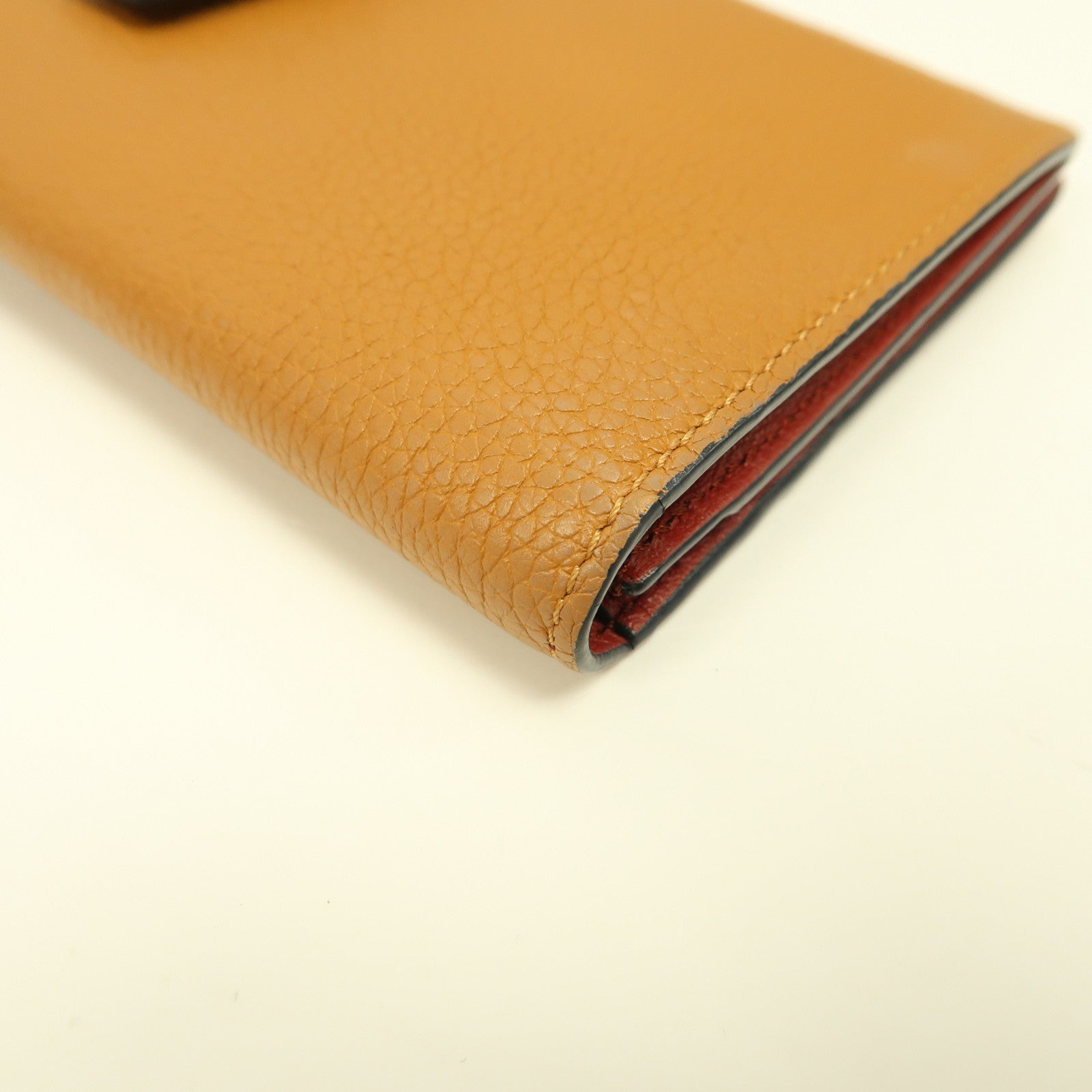 LOEWE 【激減優惠】牛皮皮革Long Wallet銀扣長錢包啡色