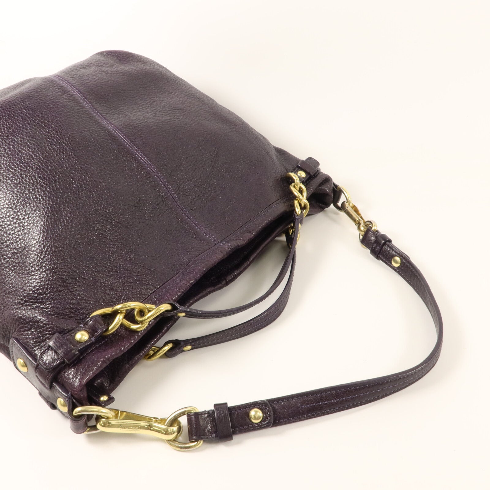 COACH 牛皮皮革2 Way Shoulder Bag手挽肩背兩用袋