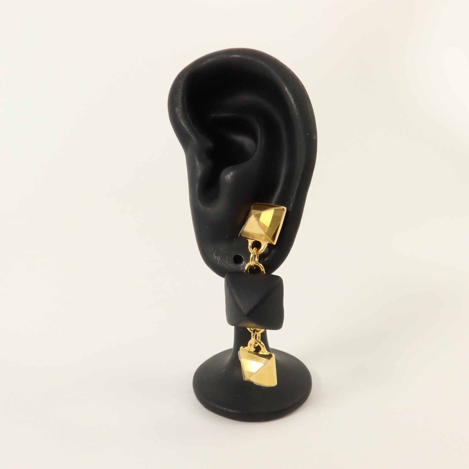HERMES 金屬/Swift皮革Disco Faubourg Earrings耳環