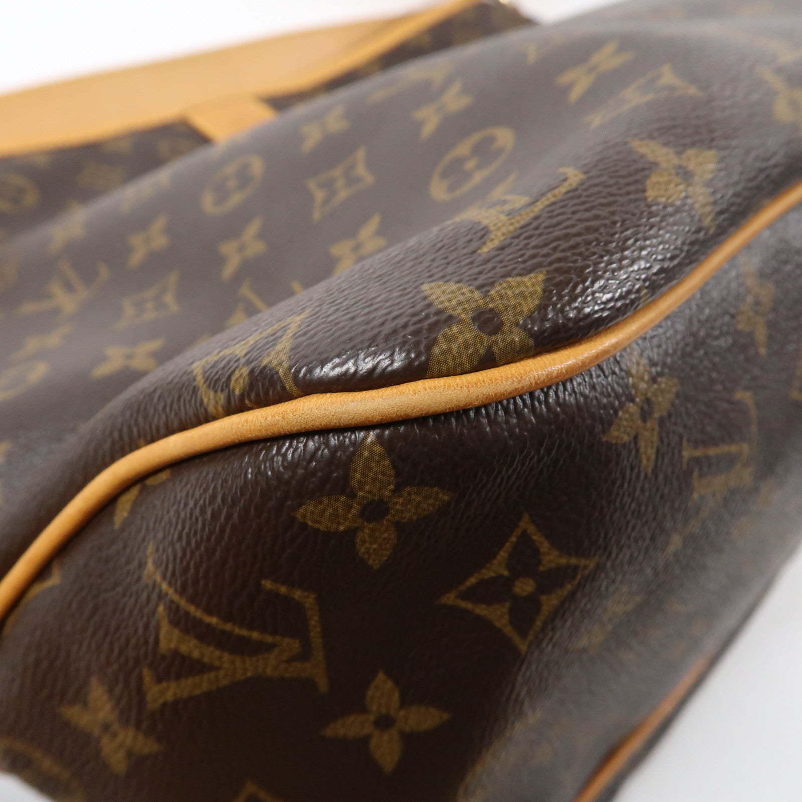LOUIS VUITTON Monogram Delightful MM金扣肩背袋啡色