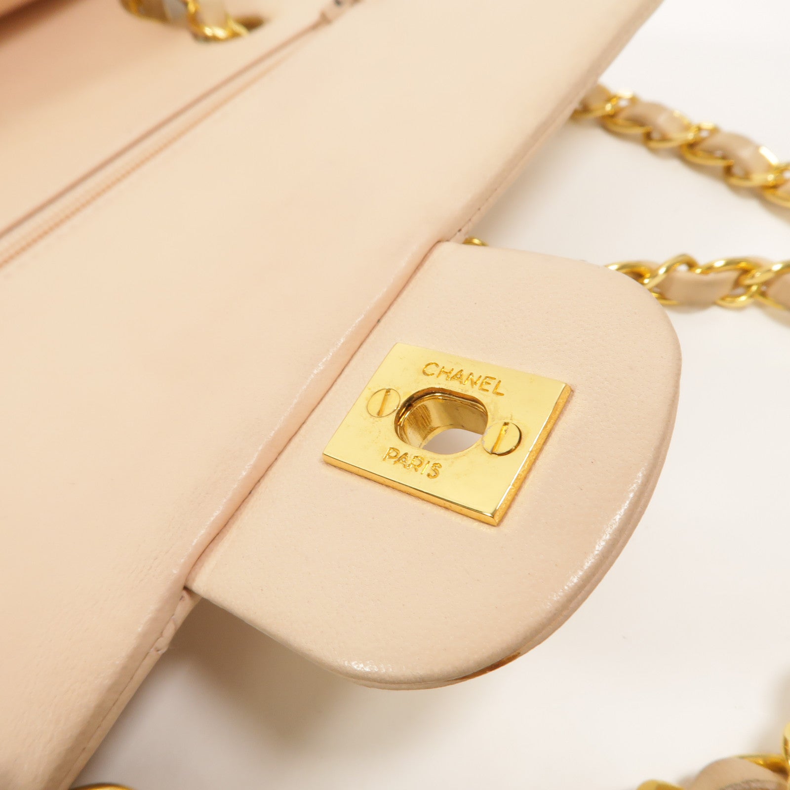 CHANEL 羊皮皮革Vintage Classic 25鏈帶肩背袋
