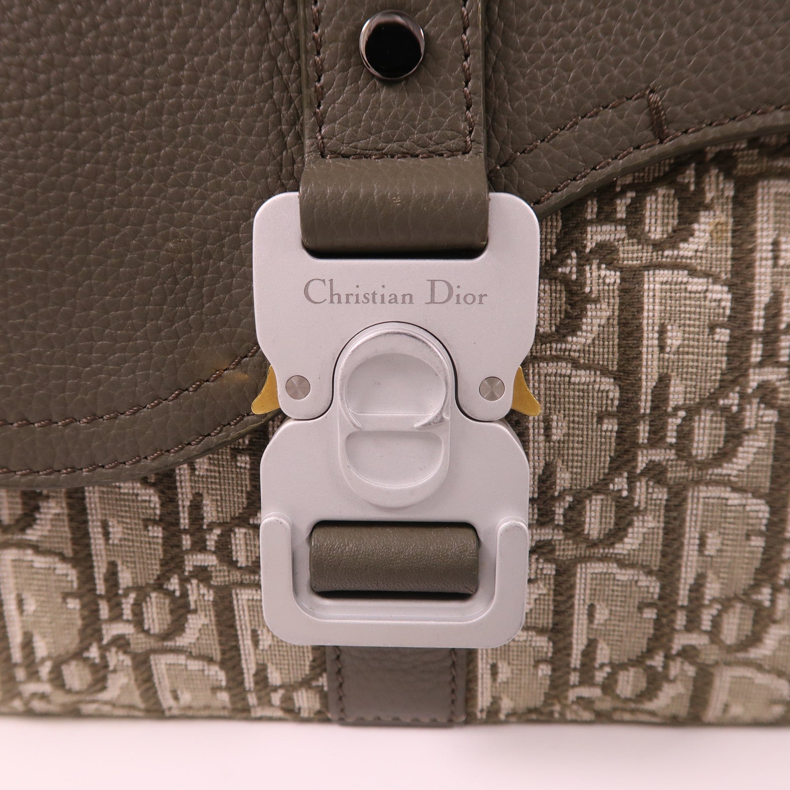 Dior 帆布Dior Oblique Shoulder Bag銀扣肩背袋