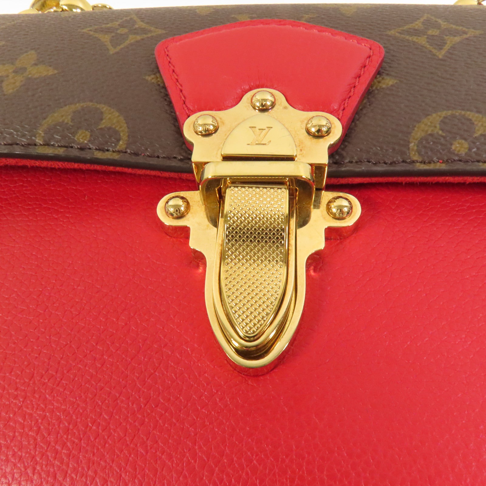LOUIS VUITTON Monogram Victoire金扣鏈帶肩背袋
